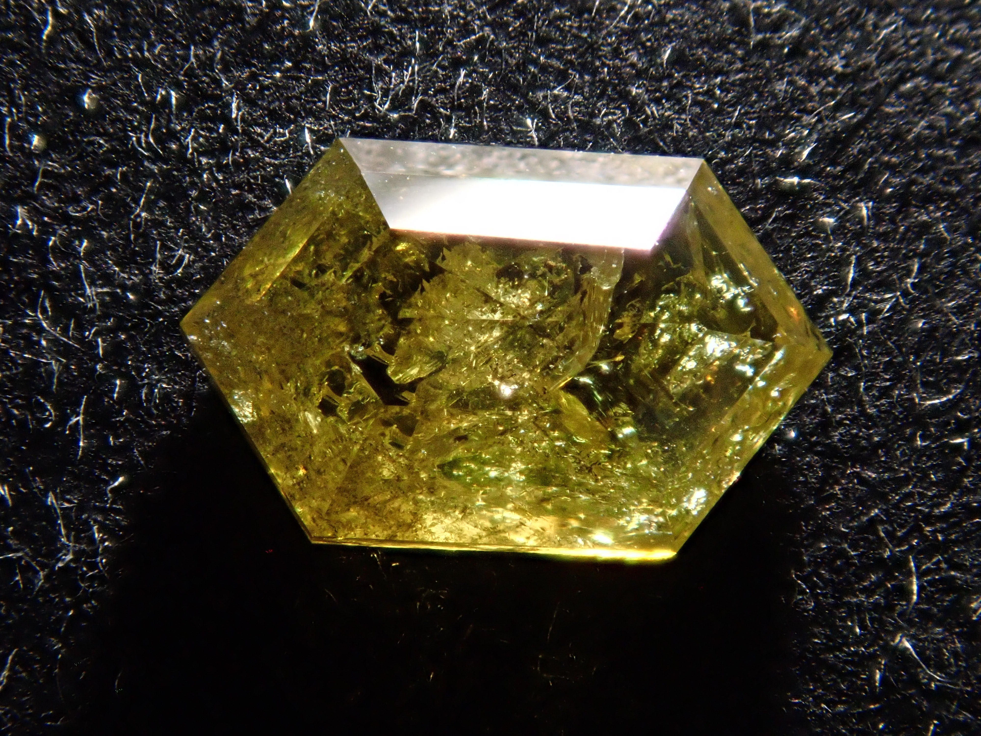 ソルトアンドペッパーダイヤモンド 0.496ctルース（イエローダイヤモンド）