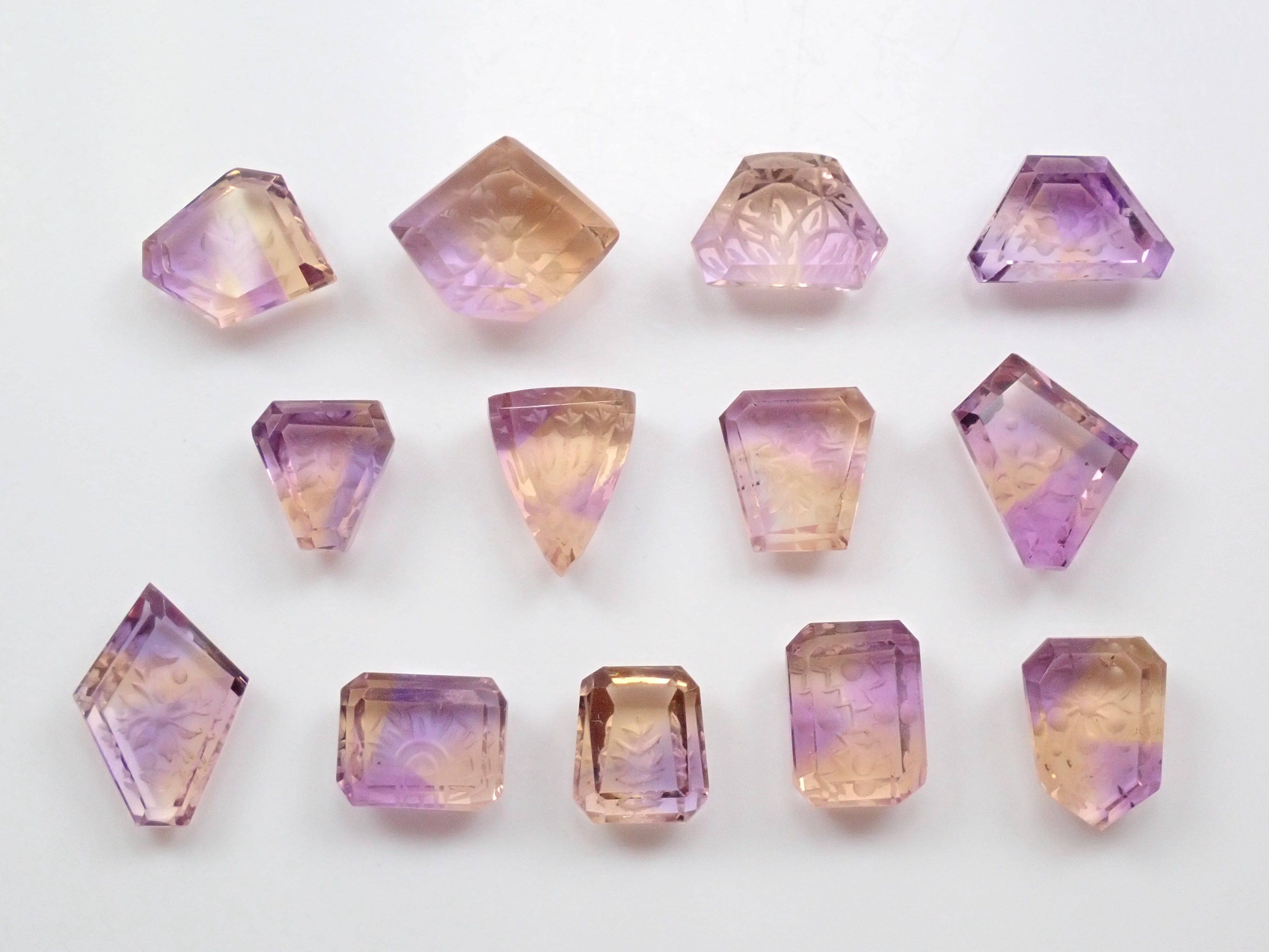 Ametrine 1 stone (Intaglio)《Multiple purchase discount available》