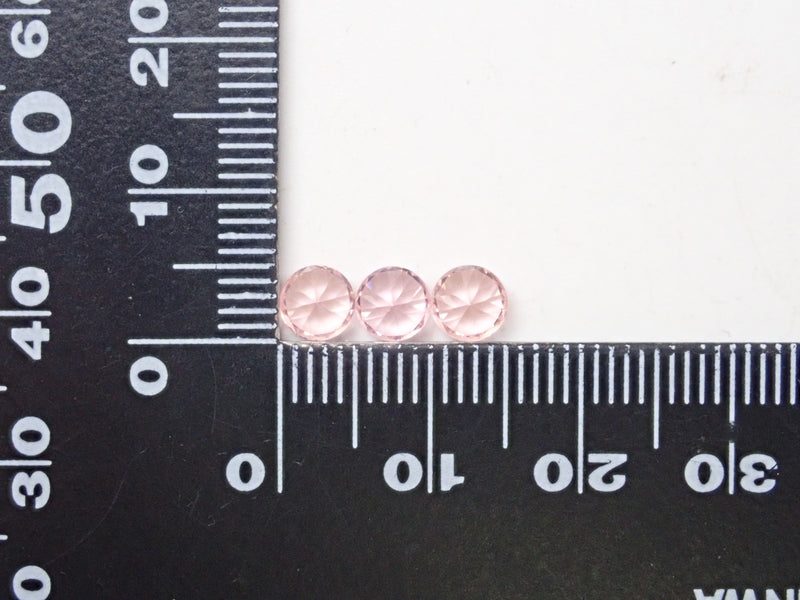 YAG（イットリウムアルミニウムガーネット）1石（ピンク,5mm,ペアシェイプ）《複数購入割引有》
