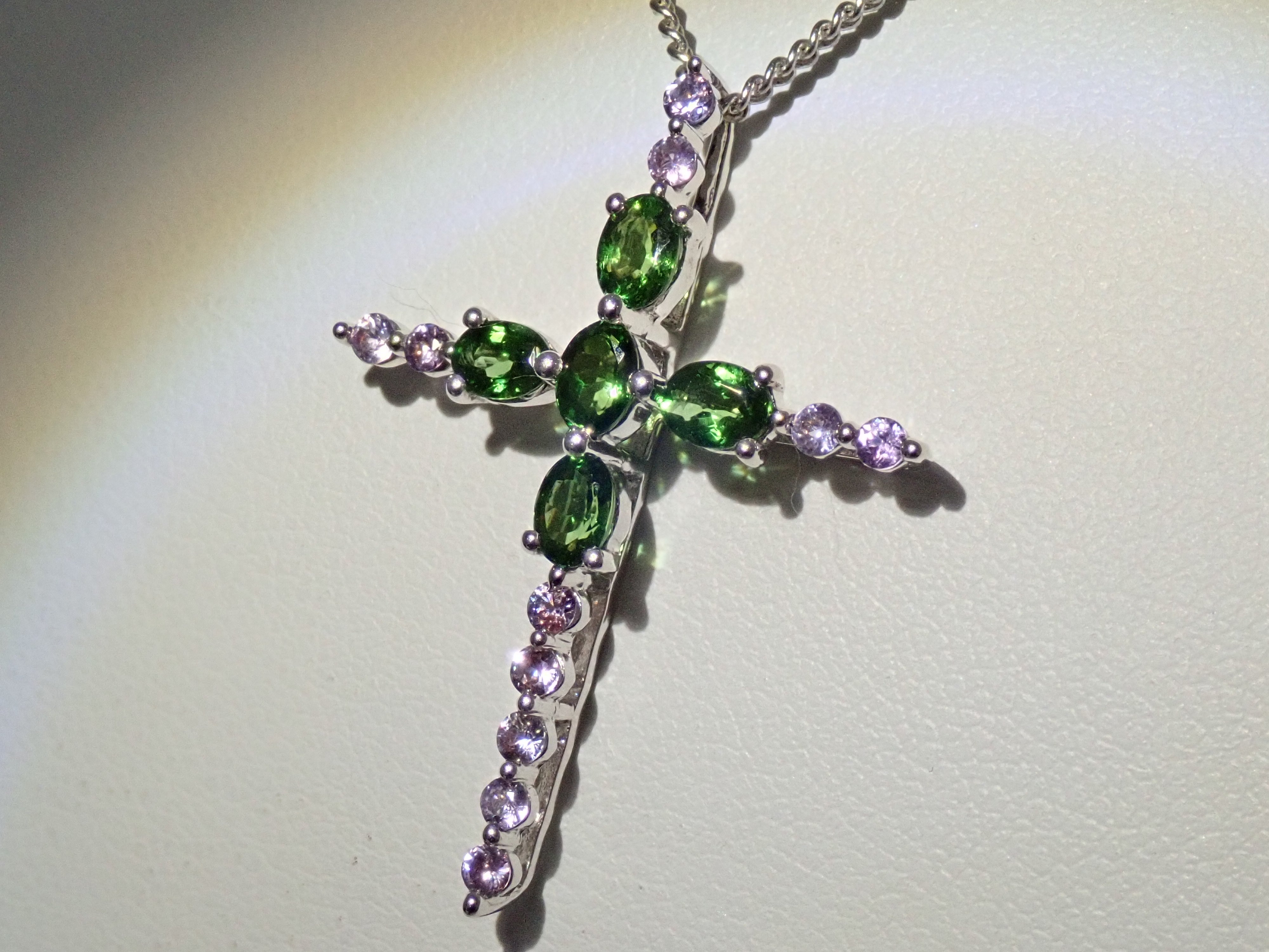 Calafulli】K18WG Chrome Tourmaline 0.70ct Pendant Top
