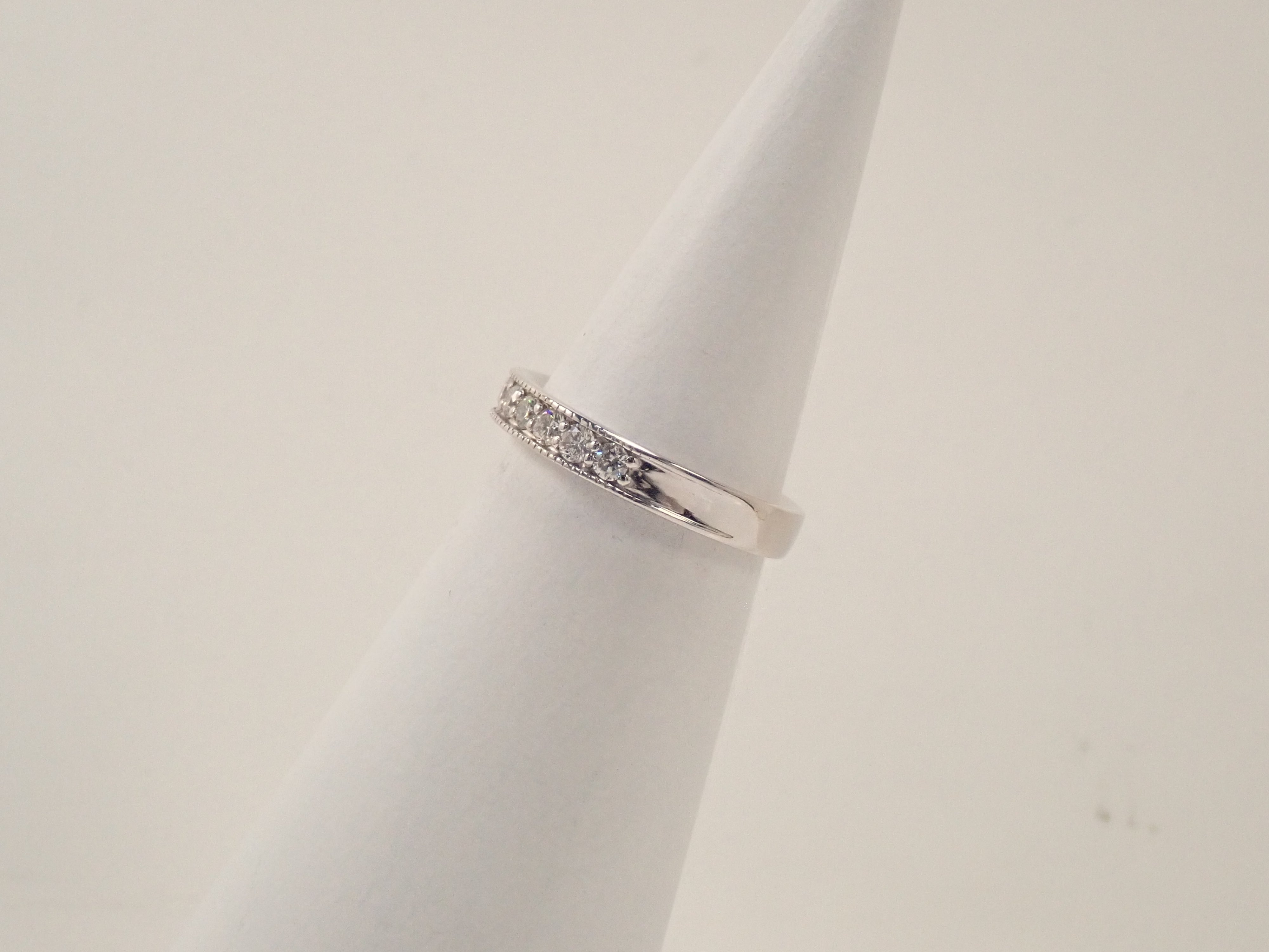 【22602617掲載】K18WG ダイヤモンド 0.5ct リング