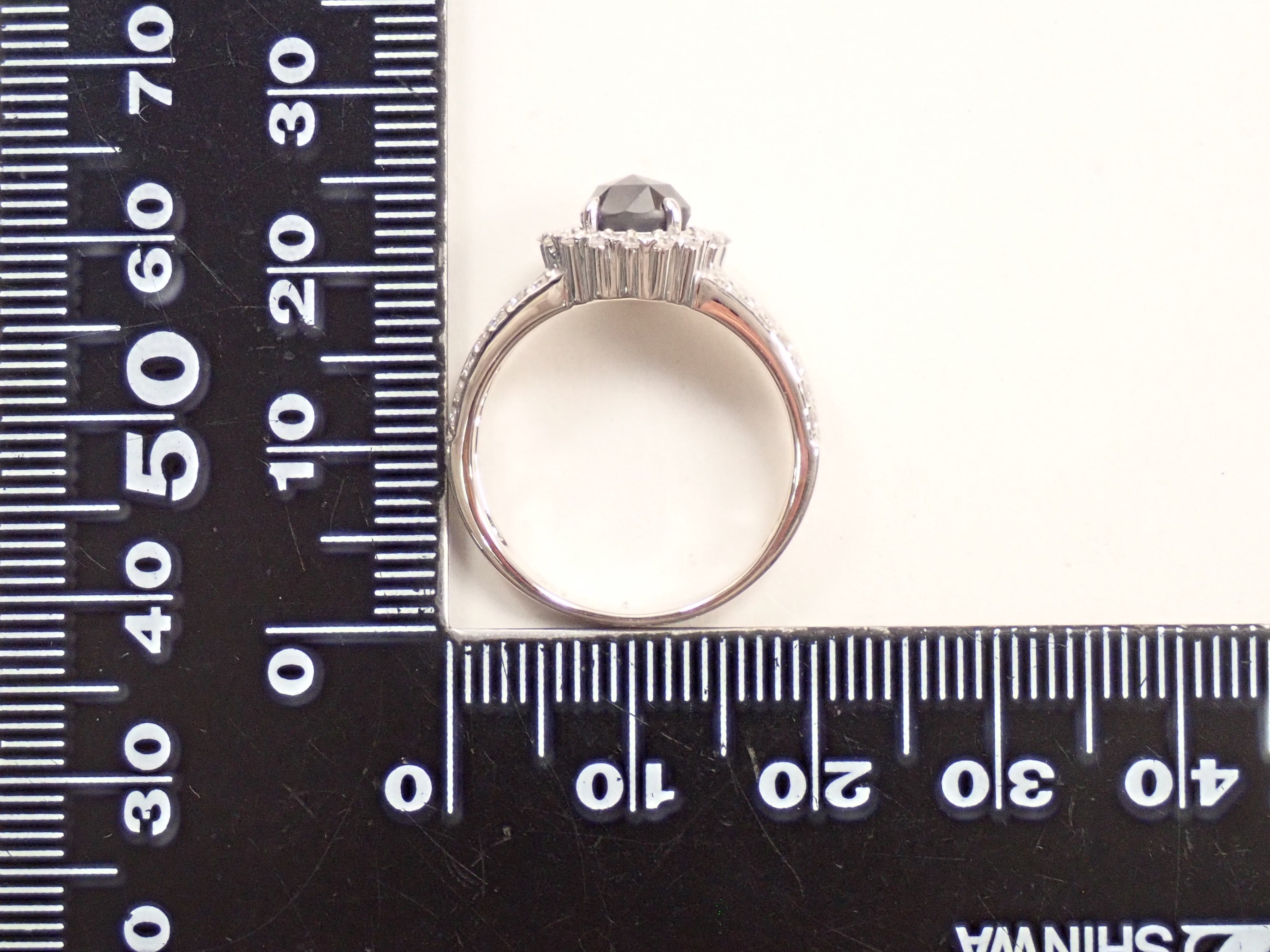 【22602618掲載】Pt900 ブラックダイヤモンド 1ct リング