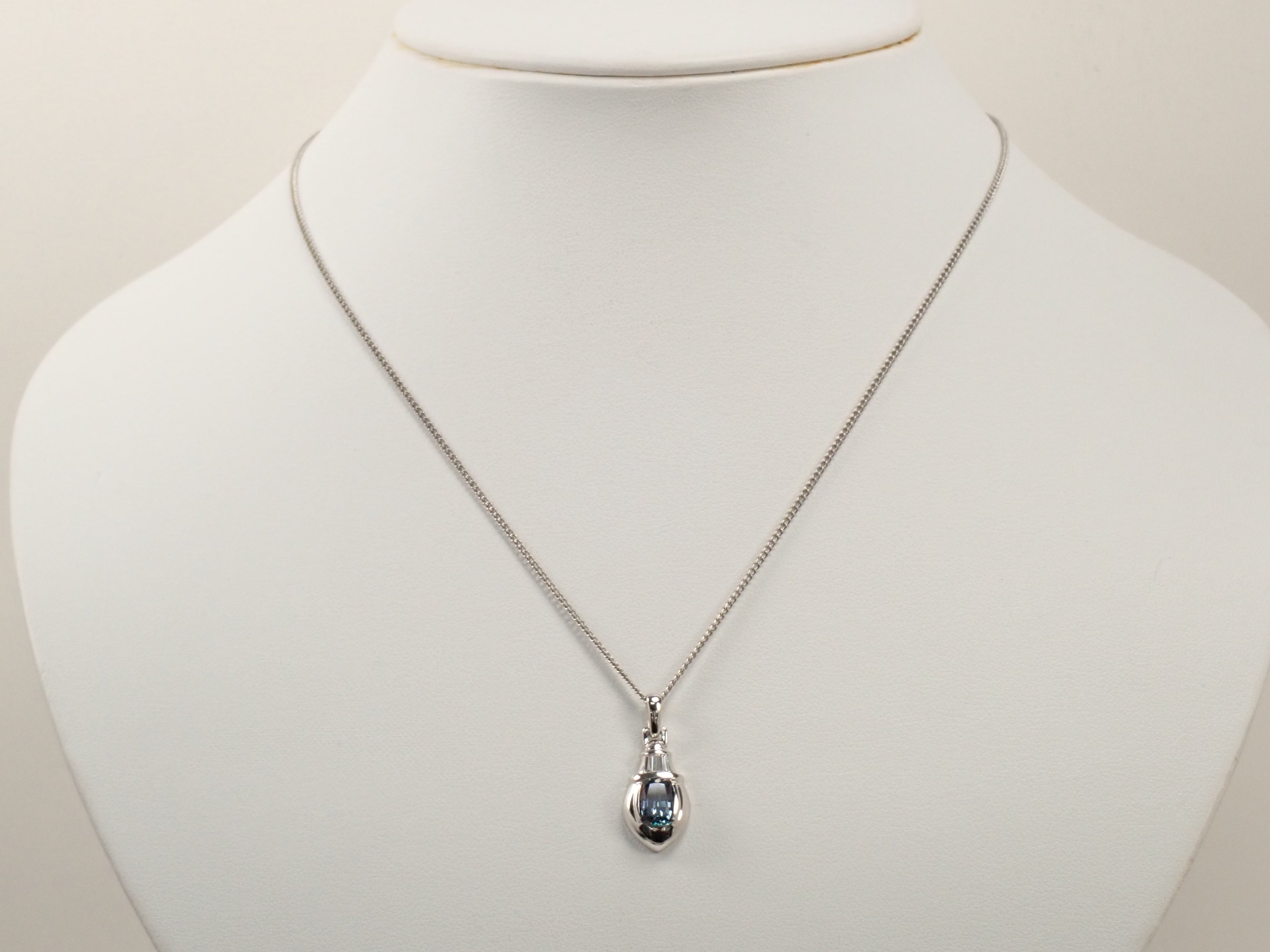 Colorful] Pt900 Synthetic Alexandrite 1.08ct Pendant Top (Necklace