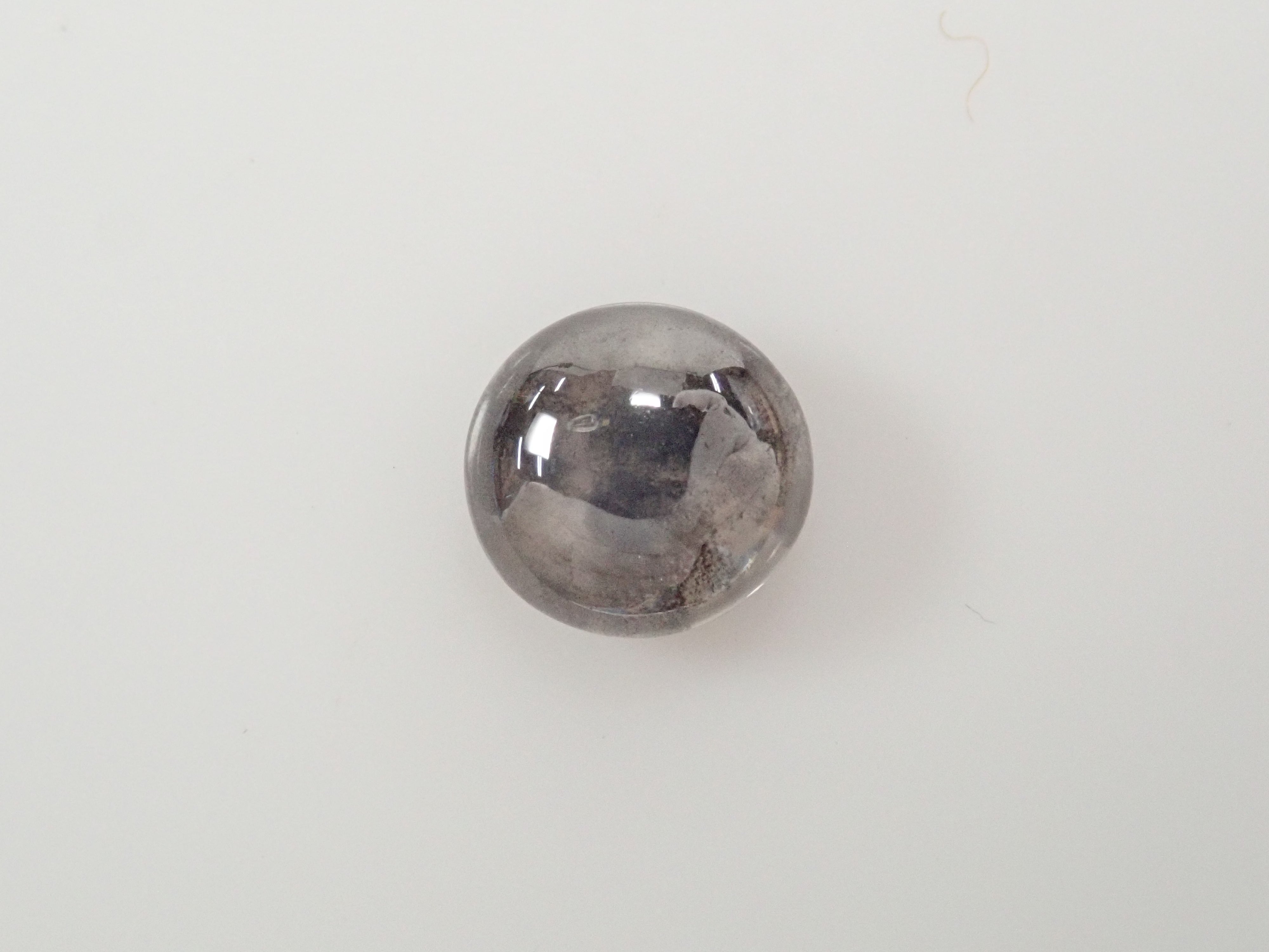 ソルトアンドペッパーダイヤモンド 5.2mm/0.863ctルース（カボションカット）