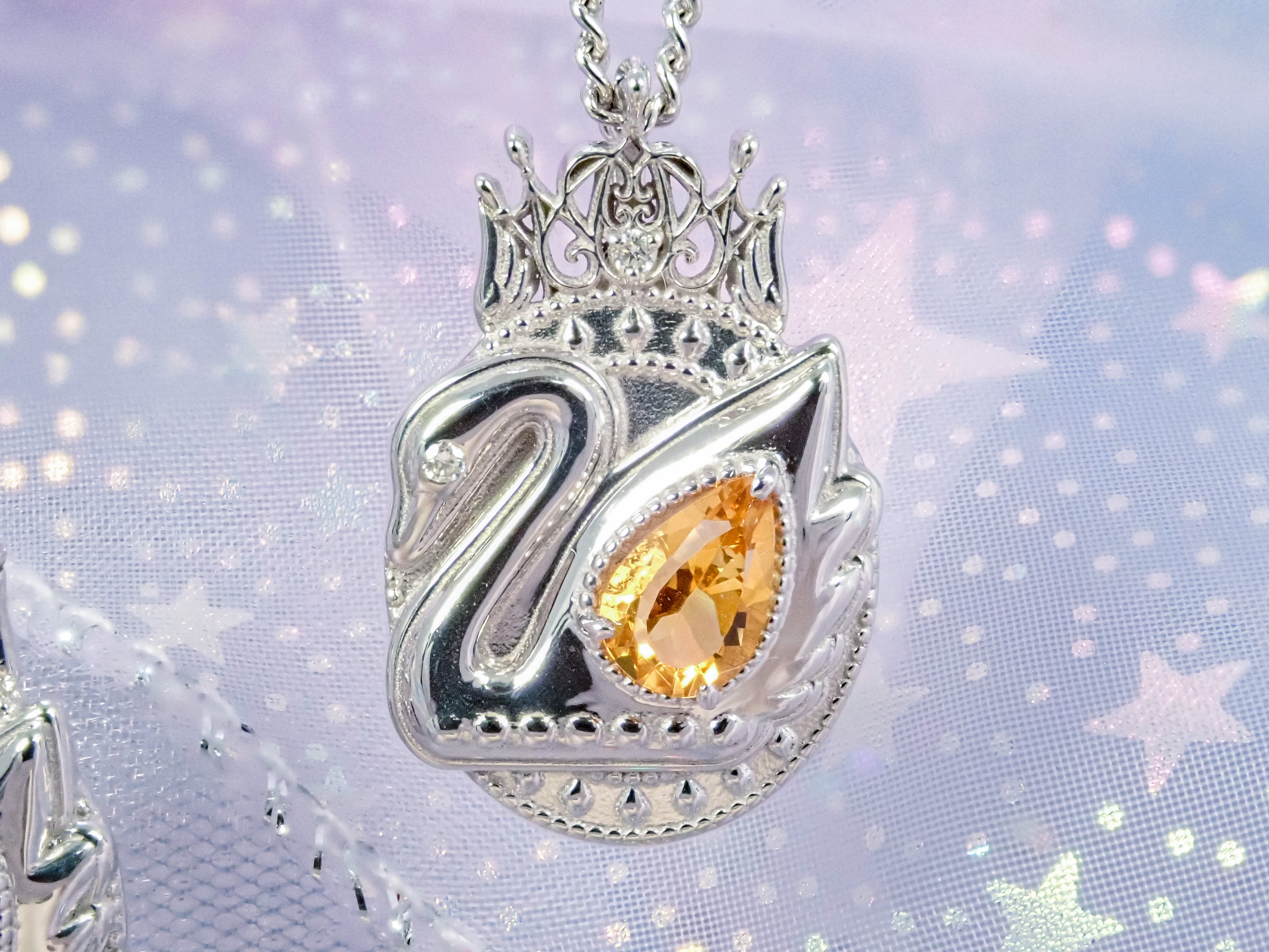 【7/30(木) 12時販売】大人のセボンスター第4弾　「スワンティアラペンダント」プレシャスモデル　 Pt950