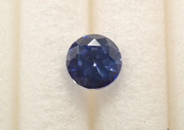 ベニトアイト　アメリカ合衆国産　1085 アメリカ産ベニトアイト 3.1mm/0.129ctルース 鑑別書