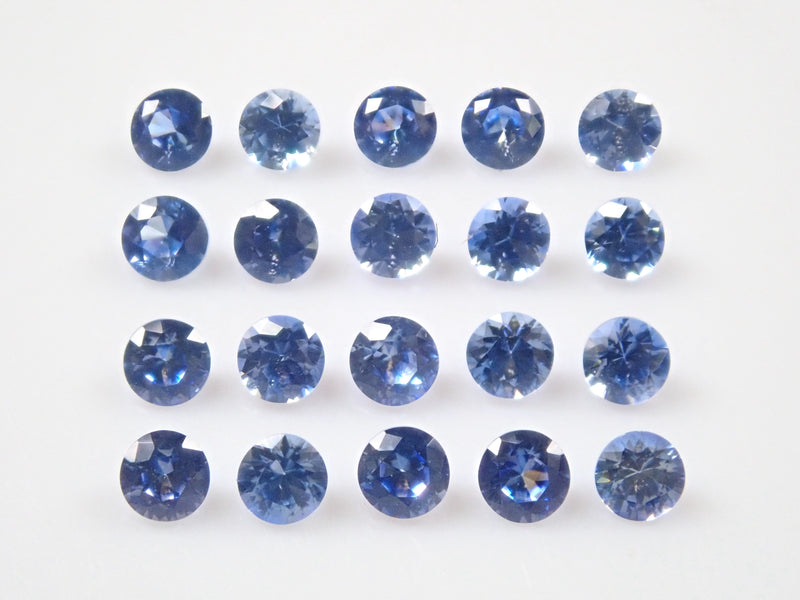 Benitoite 1 stone (round cut, 2.0mm)《Multiple purchase discount available》