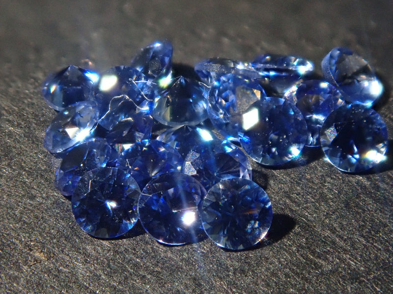 藍錐石 1 石（圓形切割，2.0mm）《可多次購買優惠》