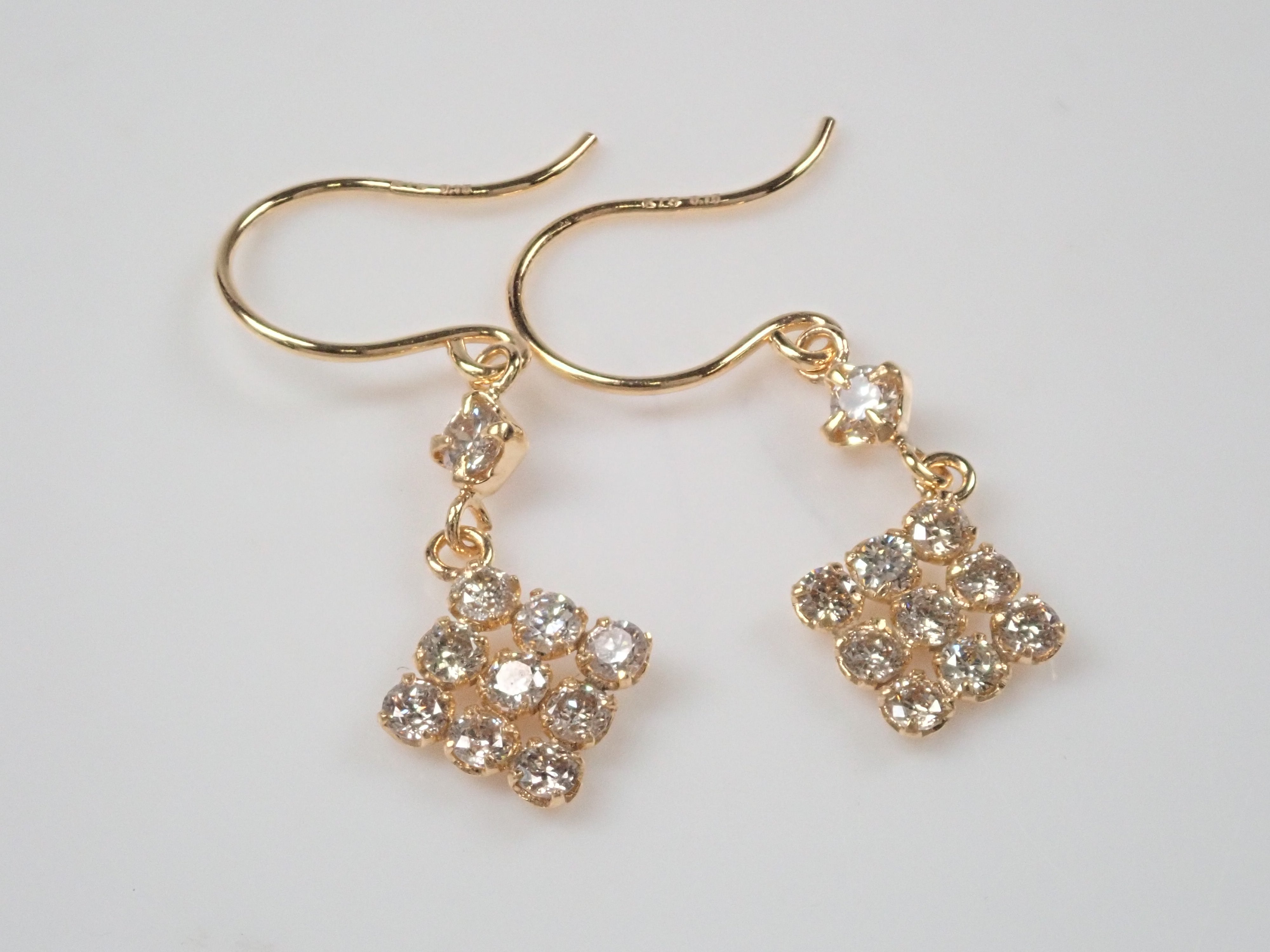 K18ダイヤモンド0.15ct 0.15ct ピアス