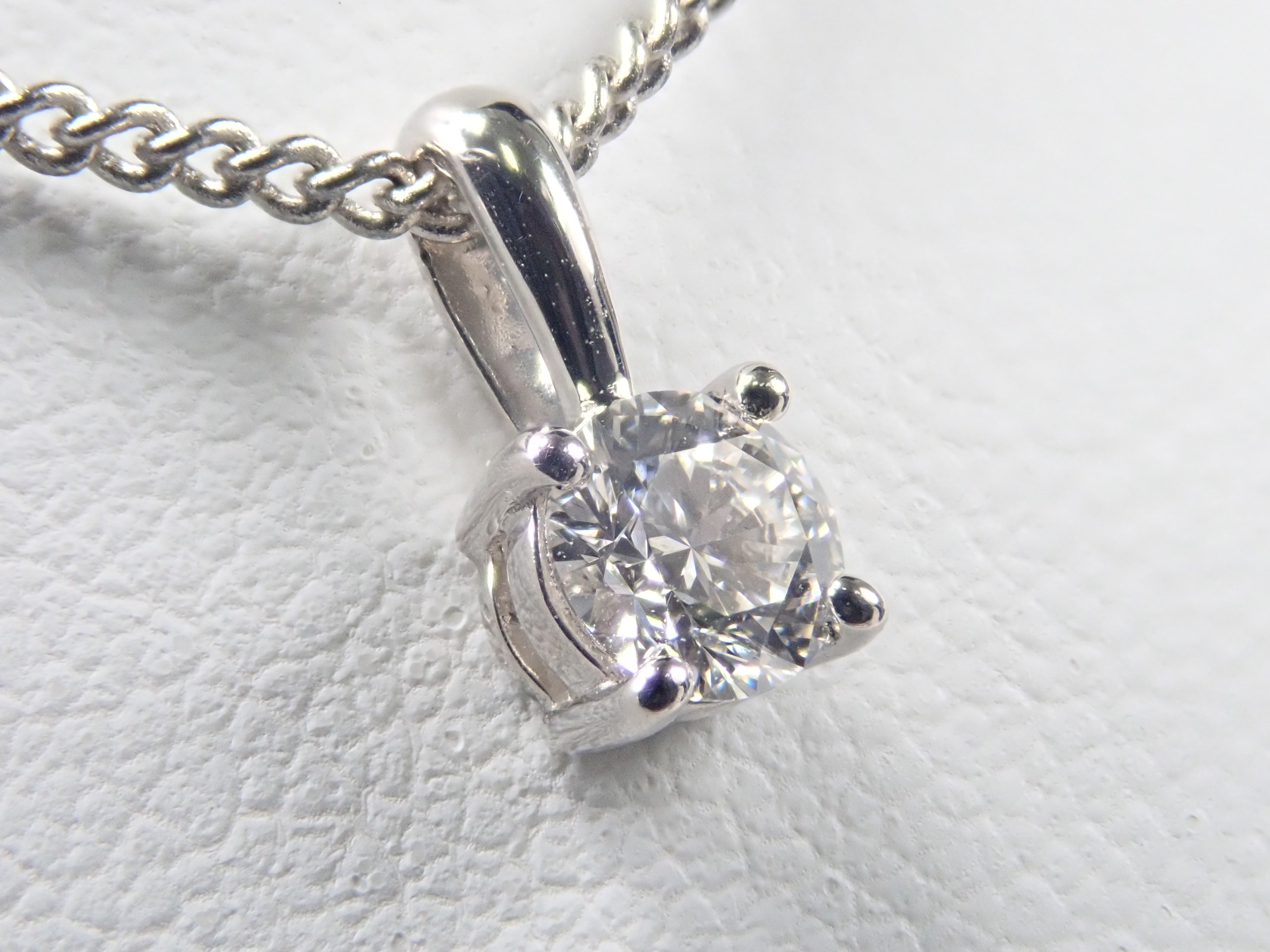 Pt950インターナリフローレスダイヤモンド（D／IF／3EX）0.25ct ペンダントトップ（ネックレストップ）GIA