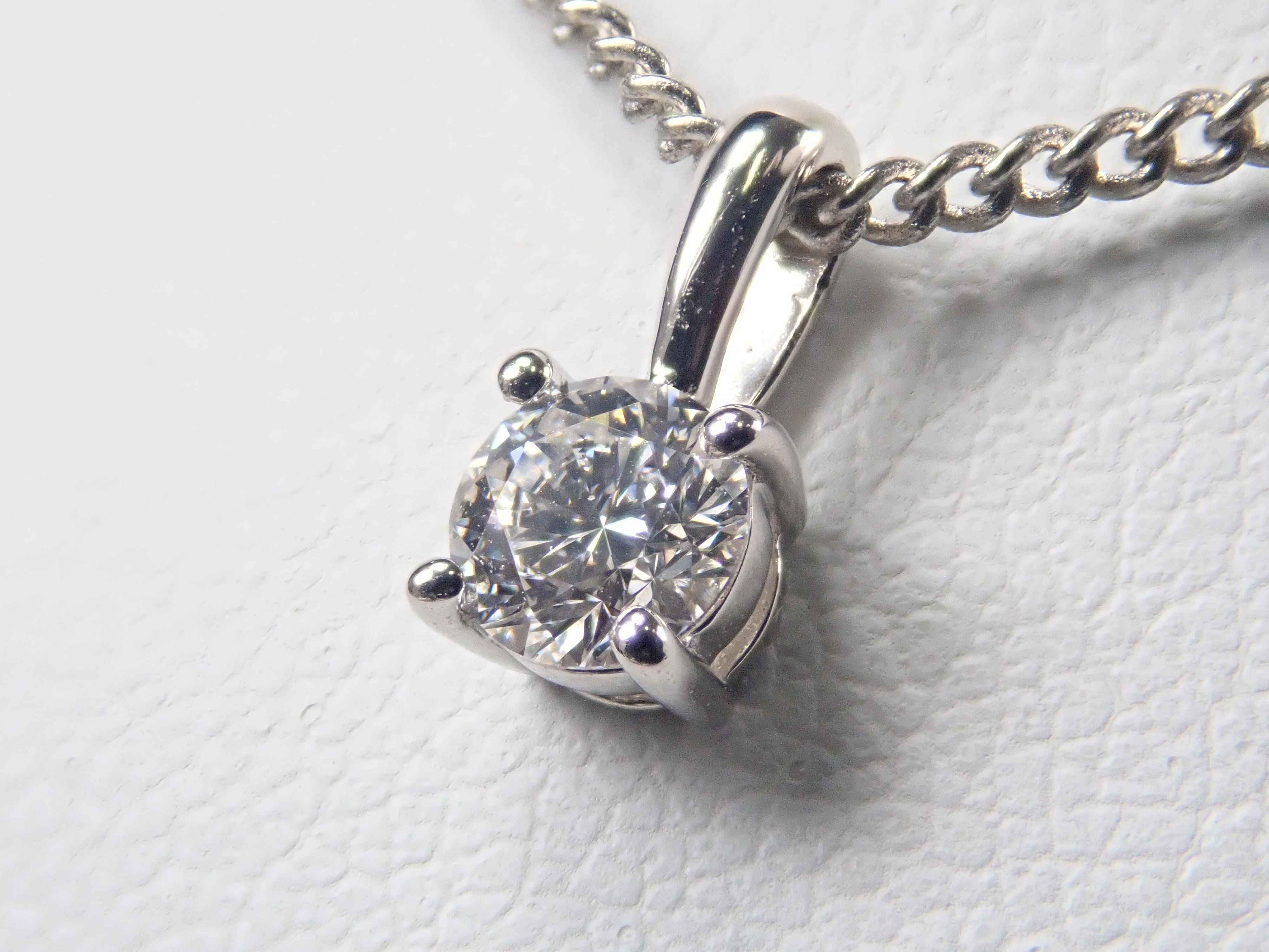 Pt950インターナリフローレスダイヤモンド（D／IF／3EX）0.25ct ペンダントトップ（ネックレストップ）GIA