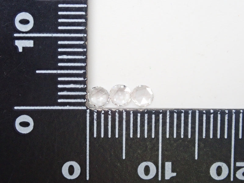 1 rose cut diamond (VS-SI class equivalent, 3.0mm)《Multiple purchase discount available》