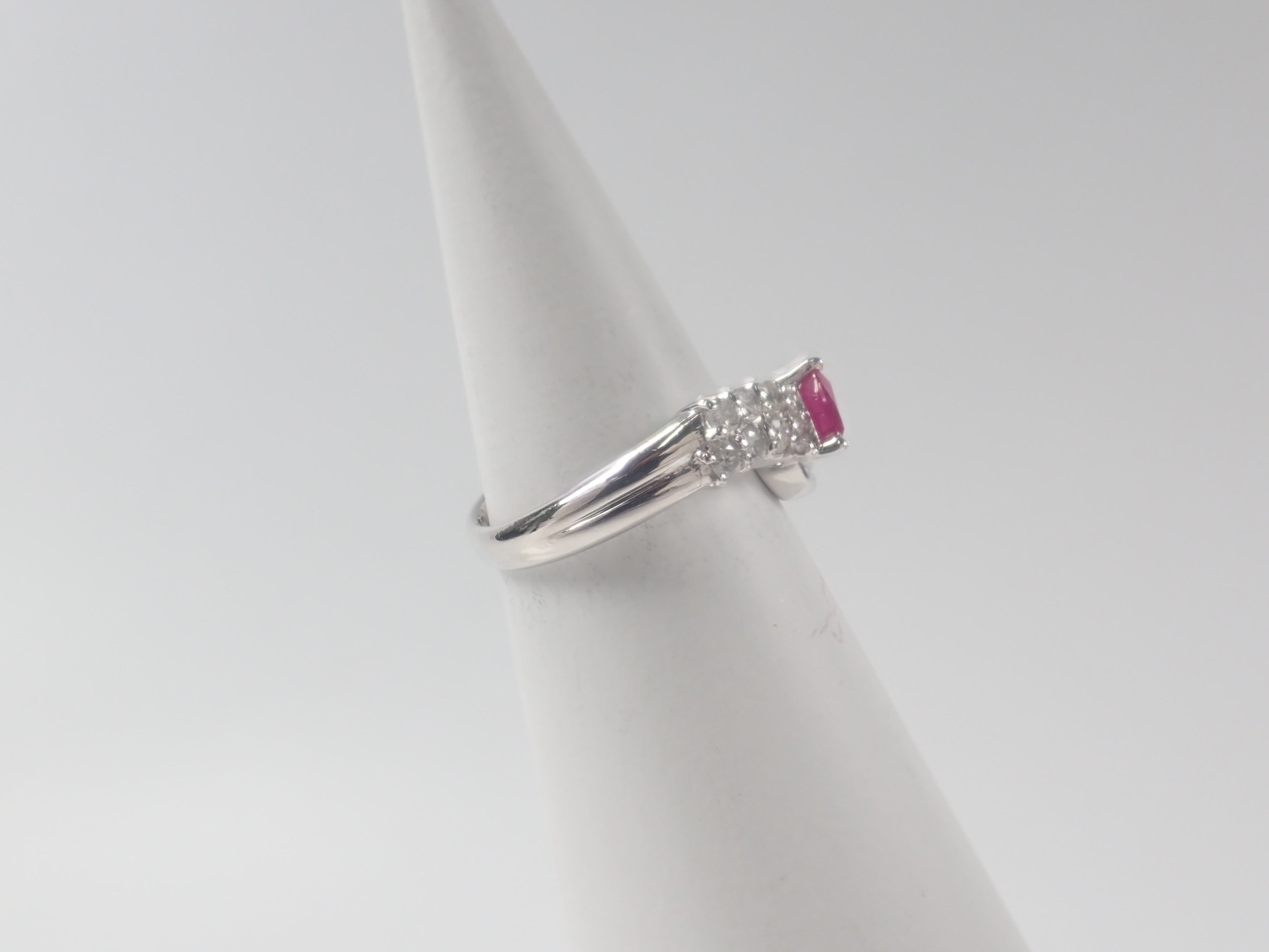 【22602645掲載】【カラフリ】Pt900 ルビー 0.6ct リング
