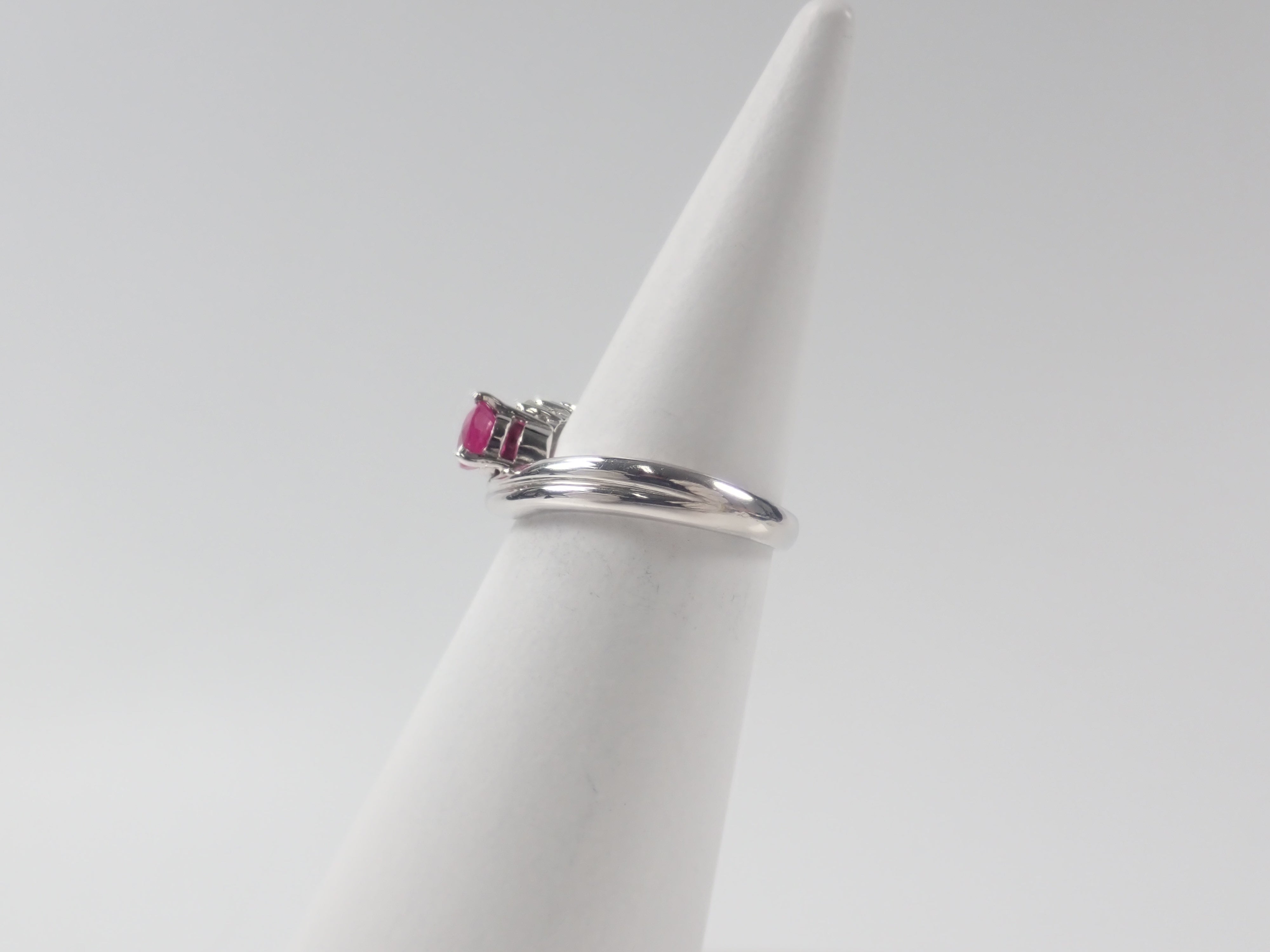 【22602645掲載】【カラフリ】Pt900 ルビー 0.6ct リング