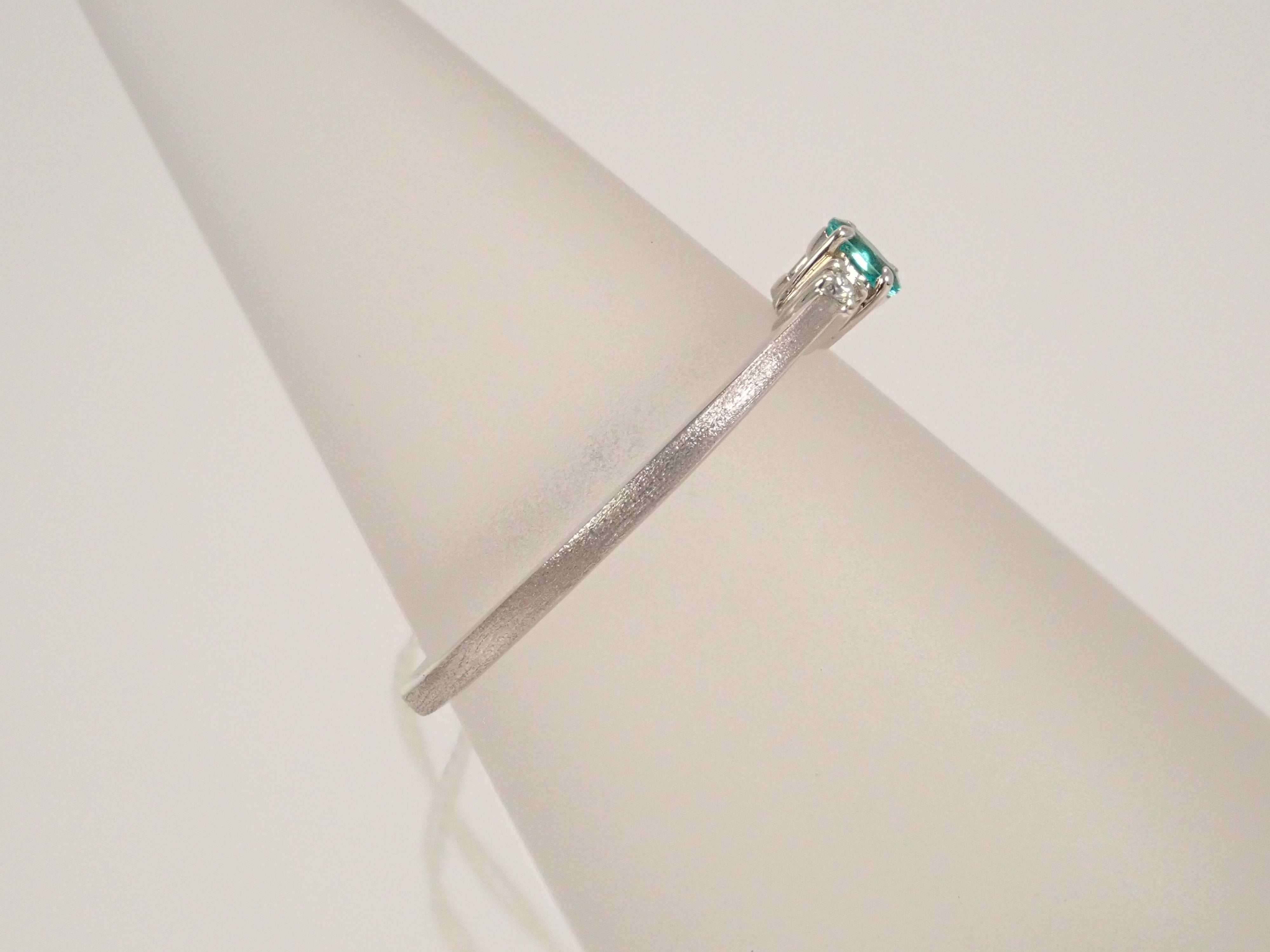 【22602591掲載】Pt950 ブラジル産パライバトルマリン 0.043ct リング