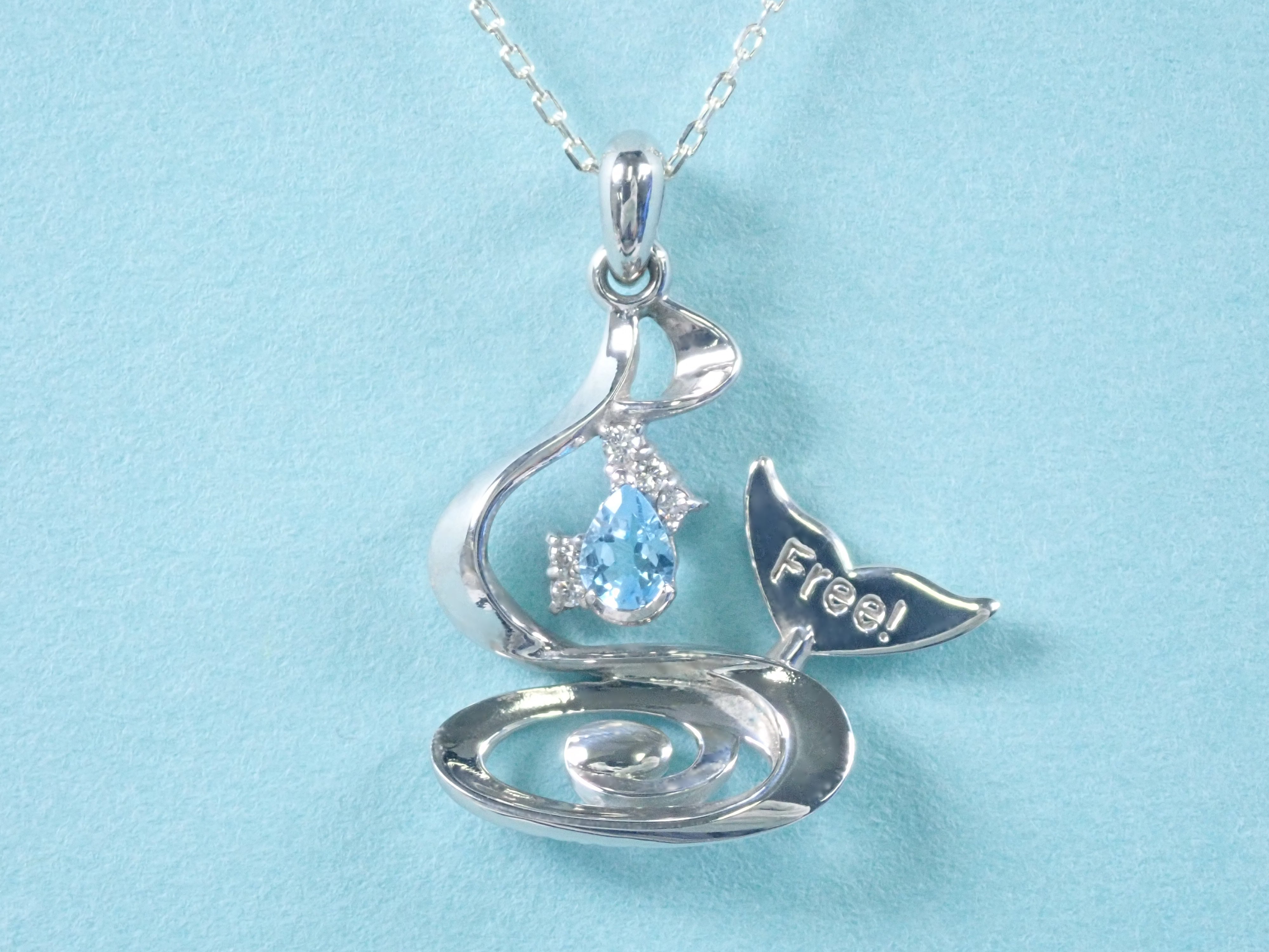 [Sales End on Thursday, July 4th] "Free! -the Final Stroke-" x KARATZ Collaboration Droplet Pendant (Platinum Material)