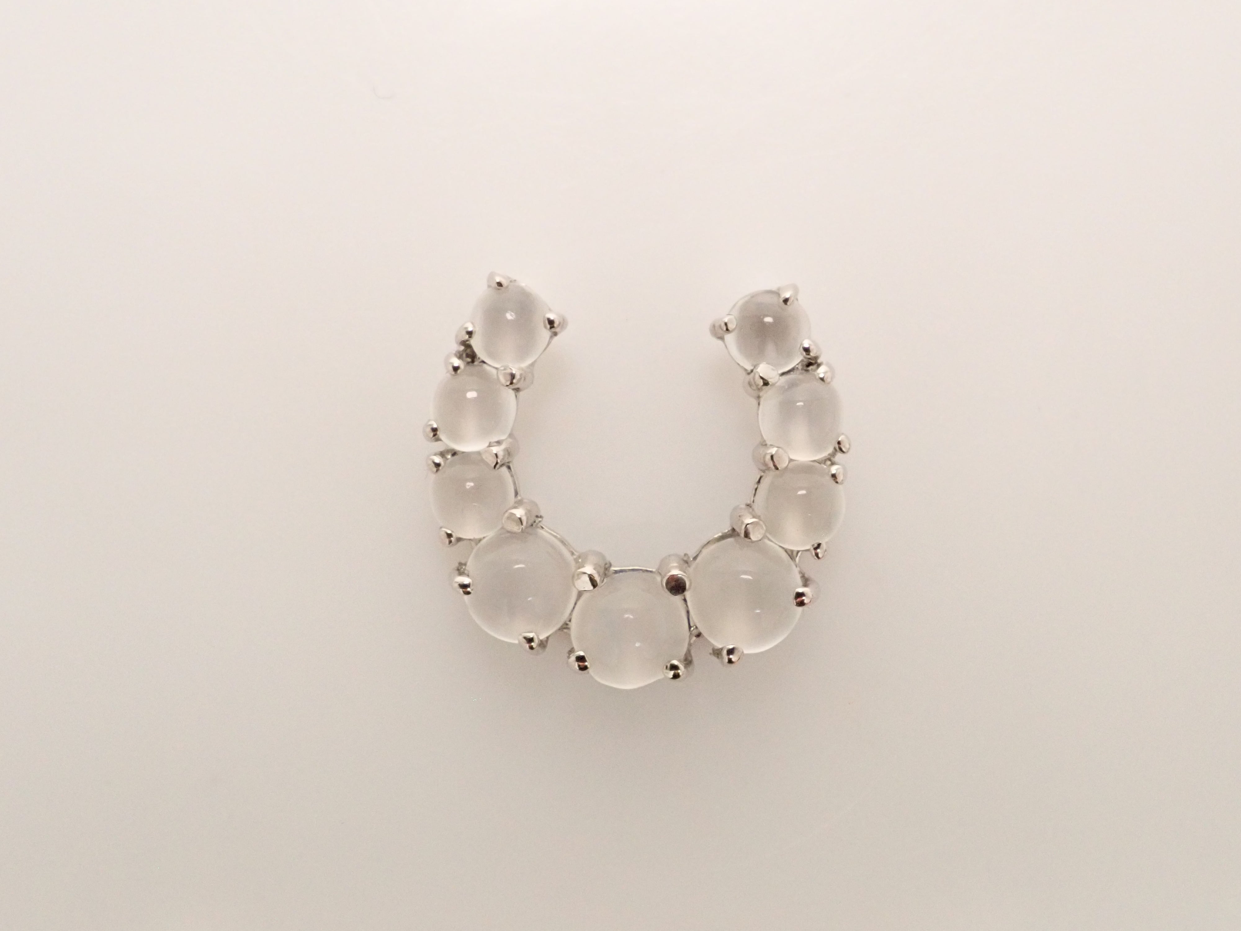 【7/1 22時販売】【カラフリ】Pt950 ムーンストーンキャッツアイ 1.5ct ペンダントトップ（ネックレストップ） 鑑別書