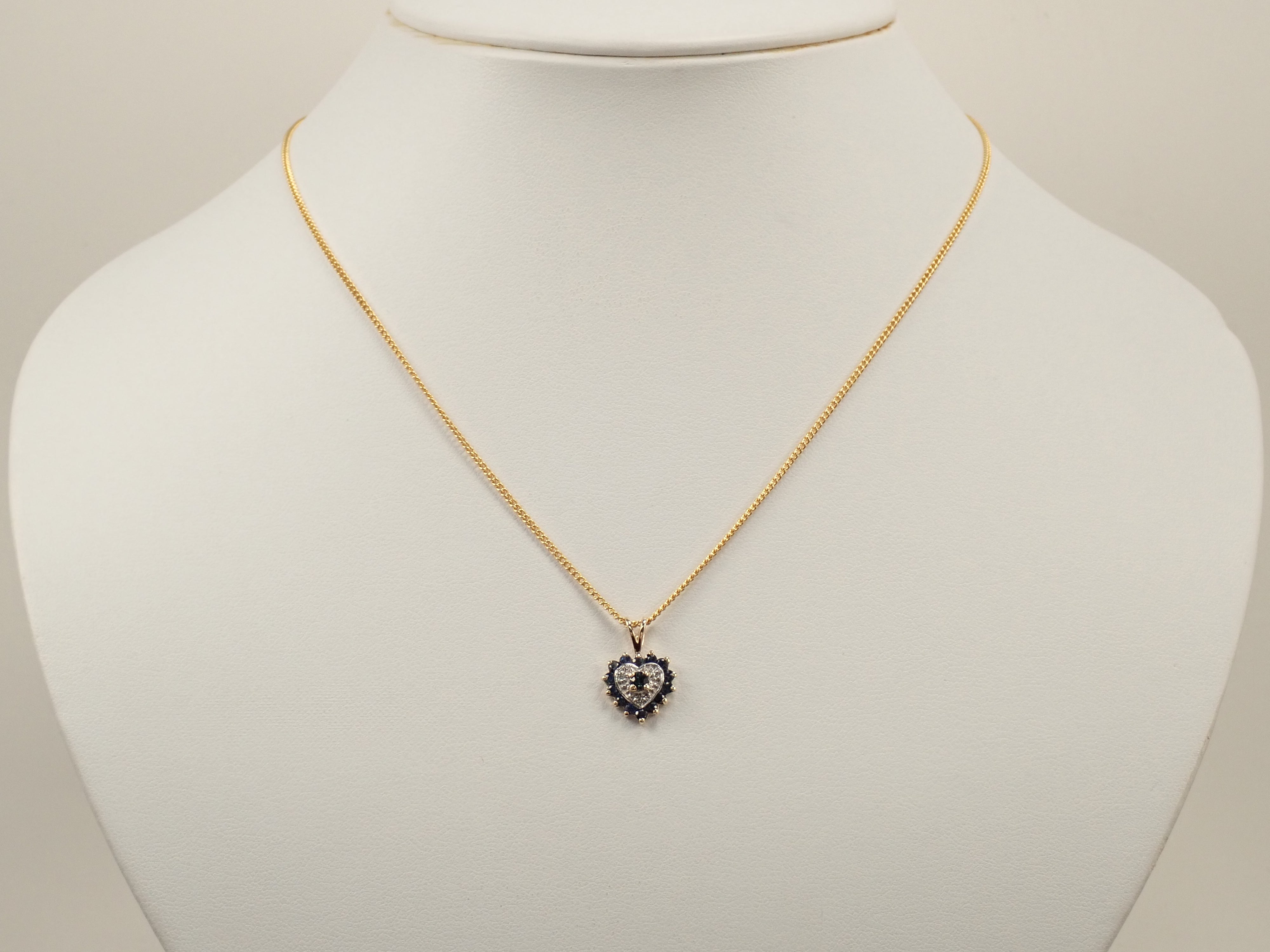 Colorfyl] K9 Blue Sapphire Pendant Top