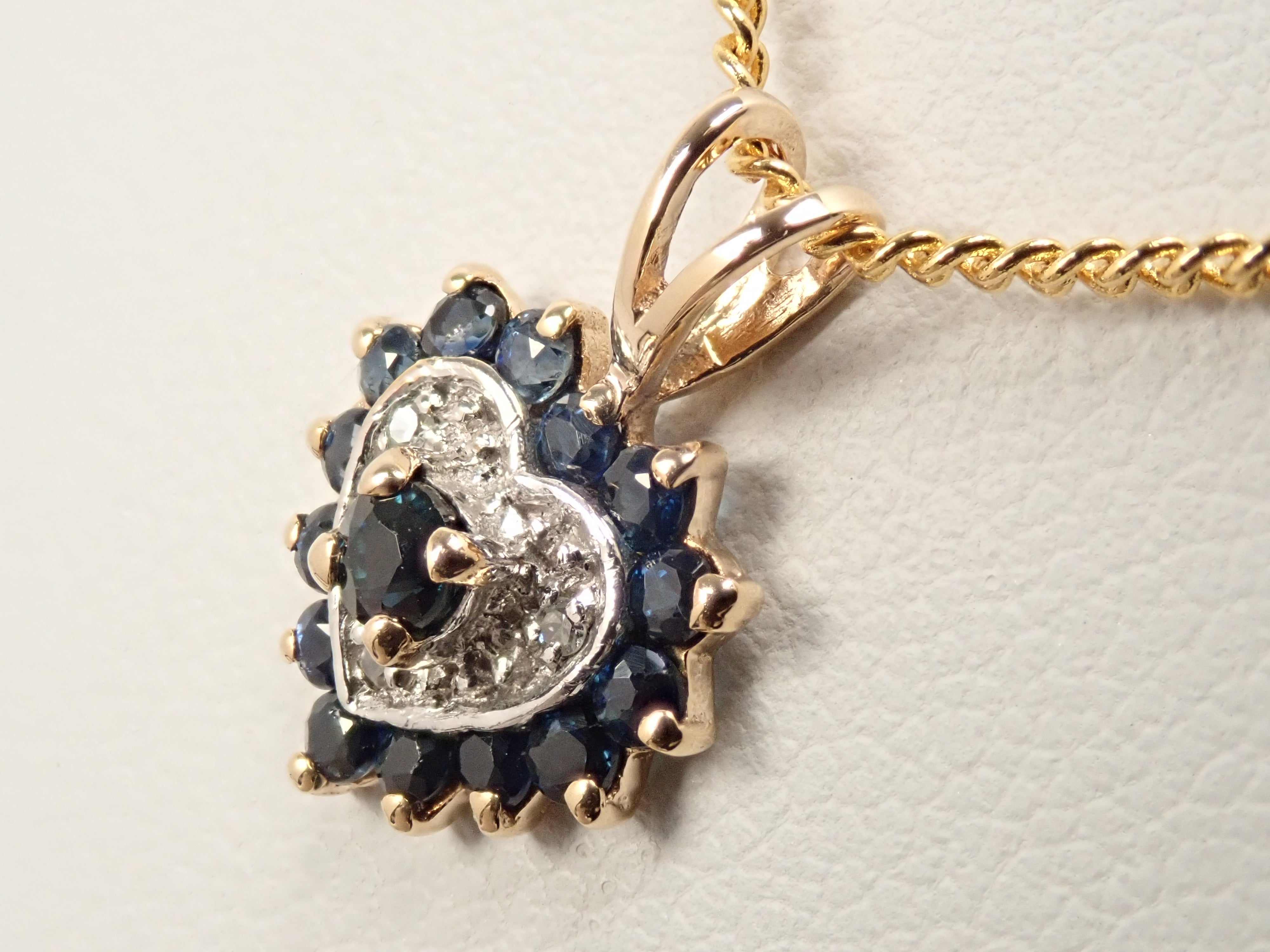 Colorfyl] K9 Blue Sapphire Pendant Top