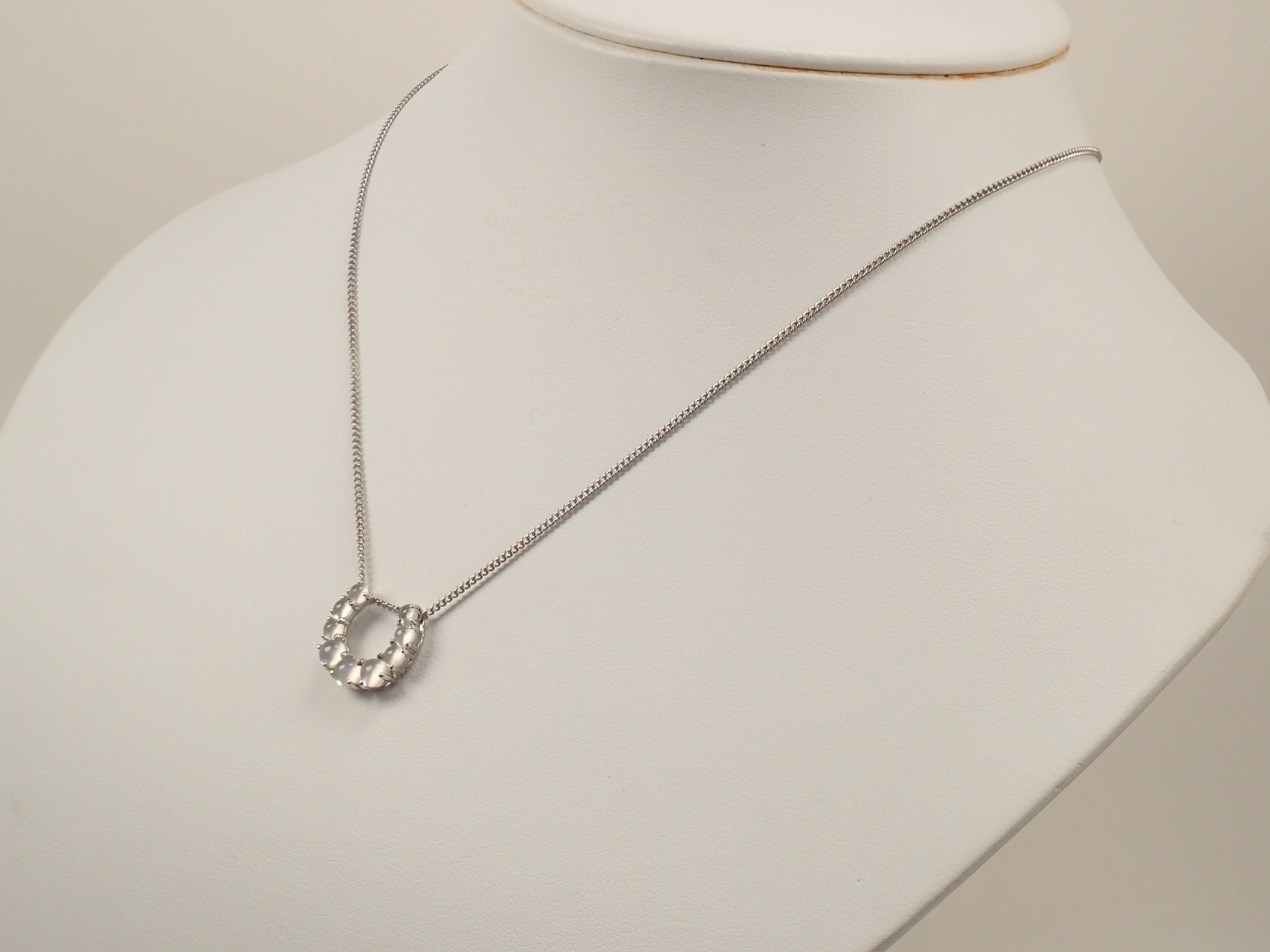 【7/1 22時販売】【カラフリ】Pt950 ムーンストーンキャッツアイ 1.5ct ペンダントトップ（ネックレストップ） 鑑別書