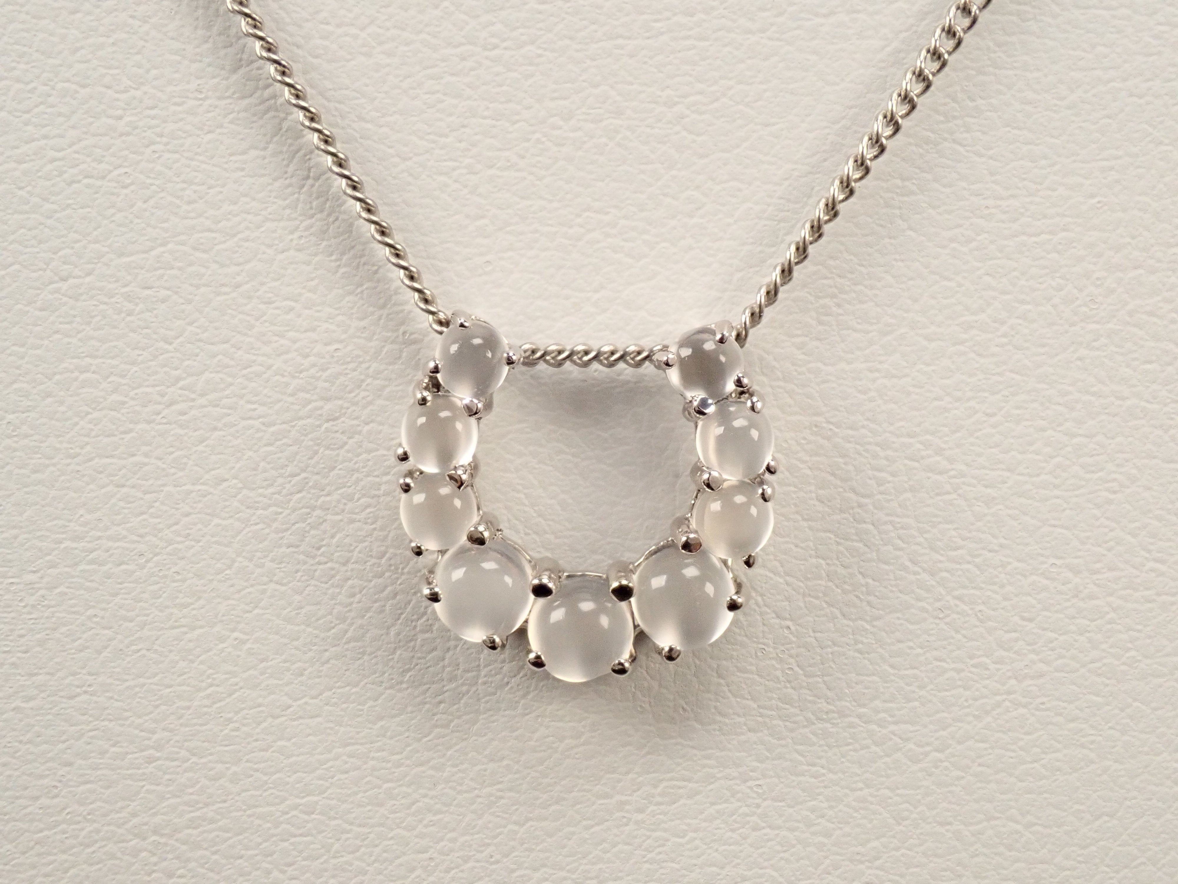 【7/1 22時販売】【カラフリ】Pt950 ムーンストーンキャッツアイ 1.5ct ペンダントトップ（ネックレストップ） 鑑別書