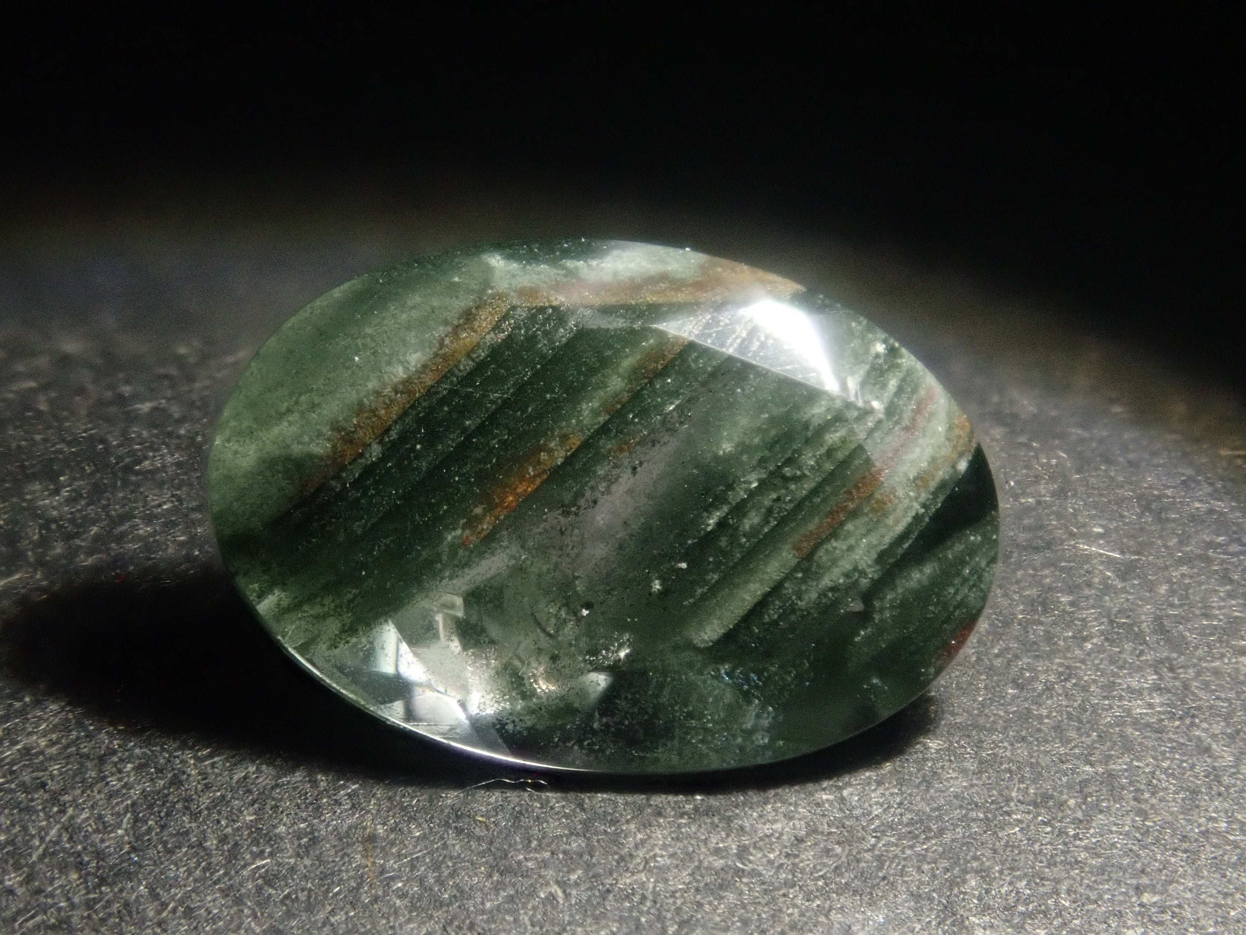 【7/6  22時販売】《限定29石》インド産グリーンファントムクォーツ（平均1.1ct）《複数購入割引有》