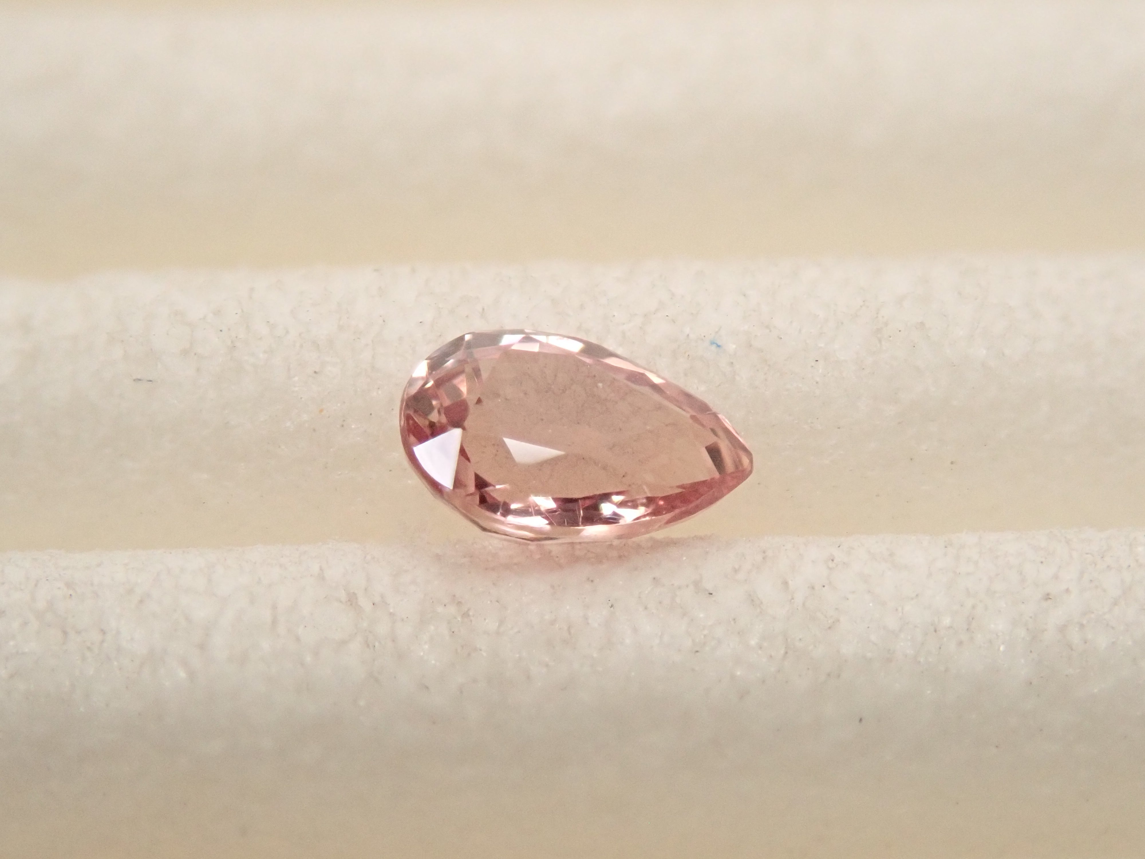 JG340★高級 パパラチアサファイア0.67ct D 純pt ヘッド 鑑付 マダガスカル産パパラチアサファイア 0.186ctルース 中宝鑑