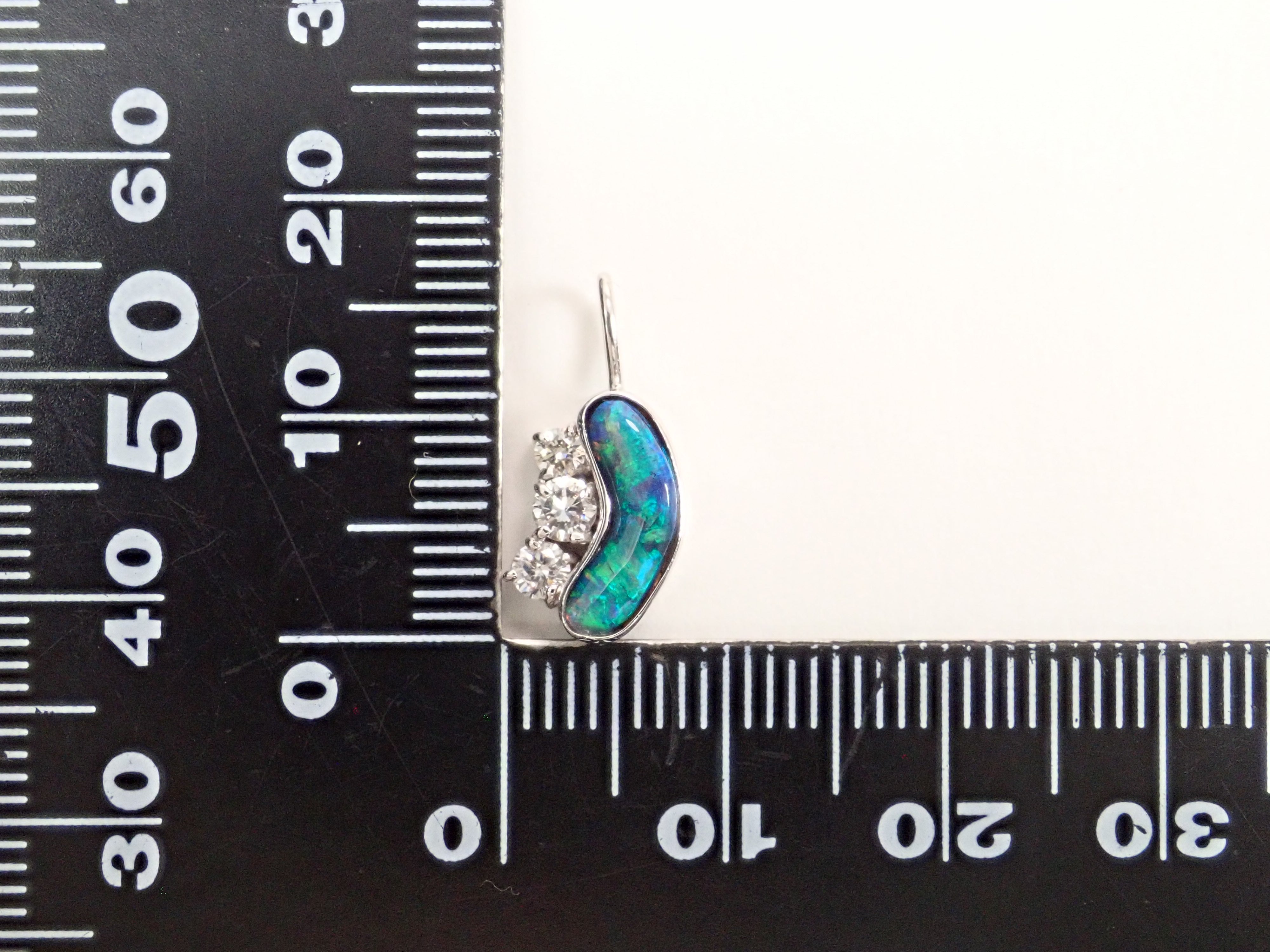 [Published as 22602660] [Karafuri] Pt900 Black Opal 0.58ct Pendant Top (Necklace Top)