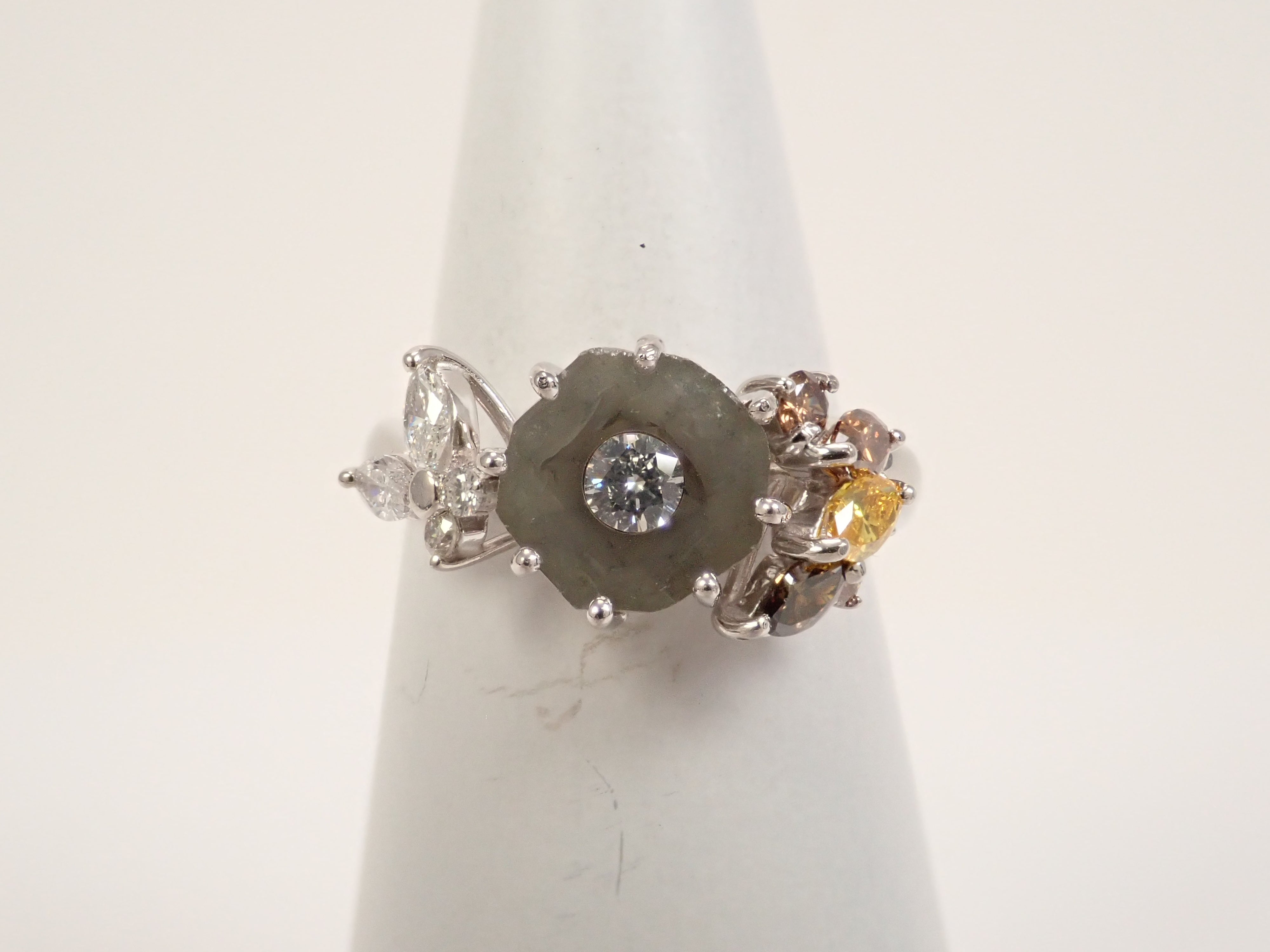 [Listed as 22602663] [Calafuri] Pt900 Diamond 2.733ct Ring