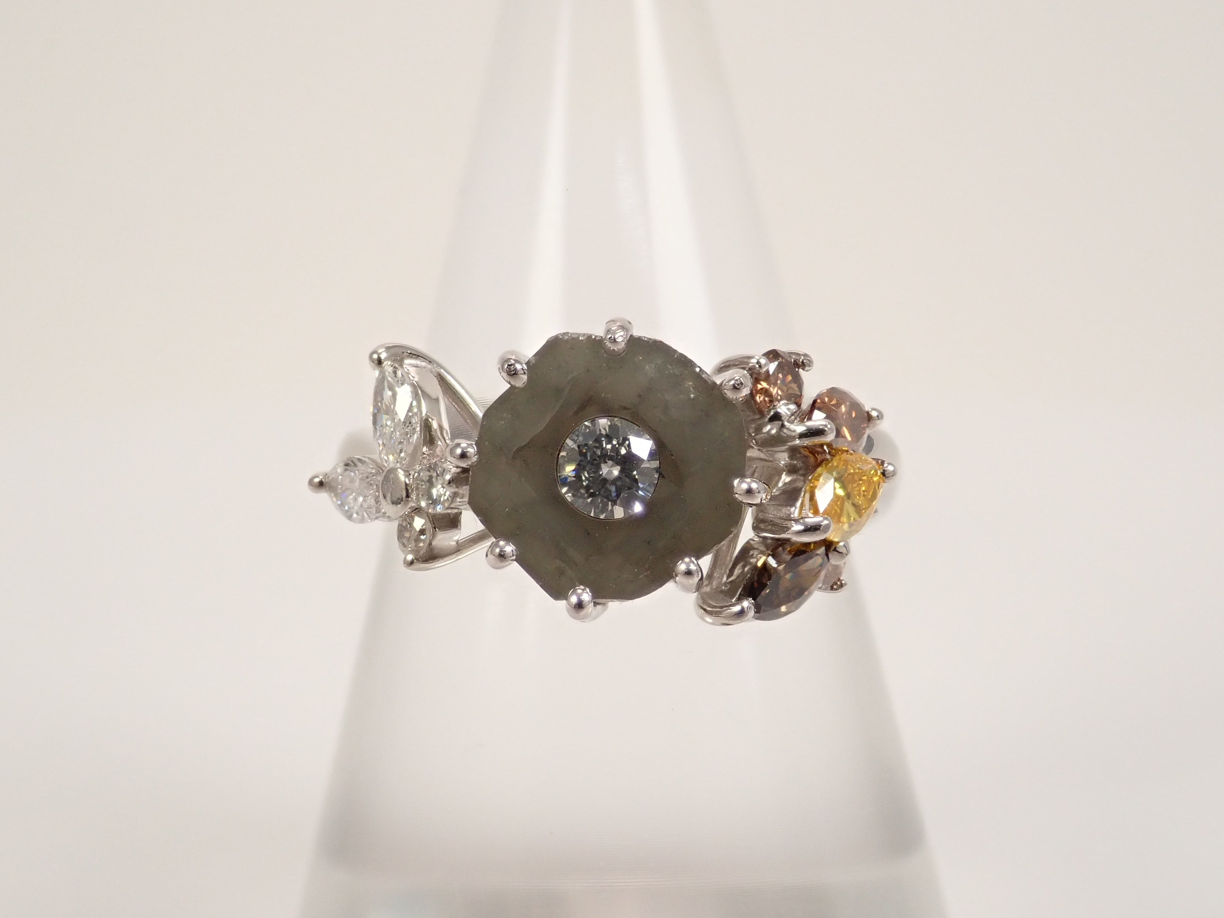 [Listed as 22602663] [Calafuri] Pt900 Diamond 2.733ct Ring