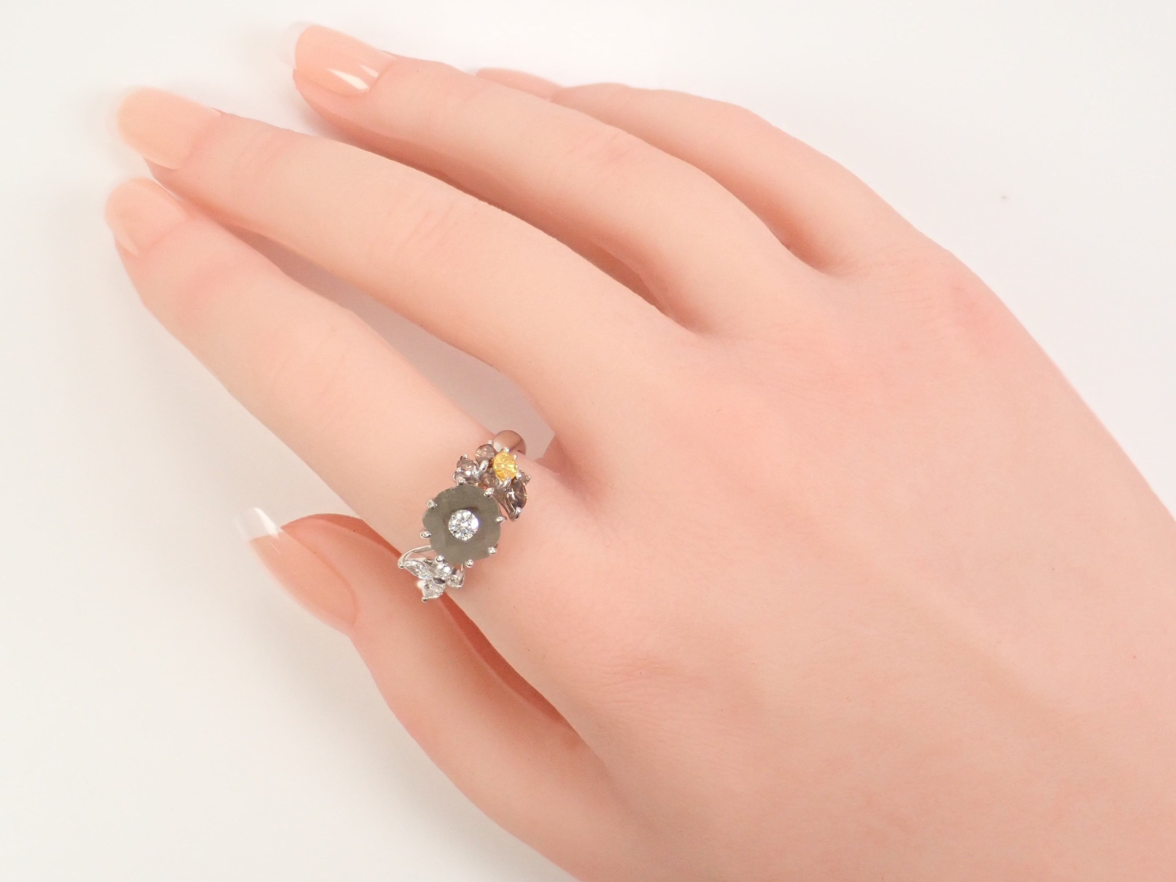 [Listed as 22602663] [Calafuri] Pt900 Diamond 2.733ct Ring