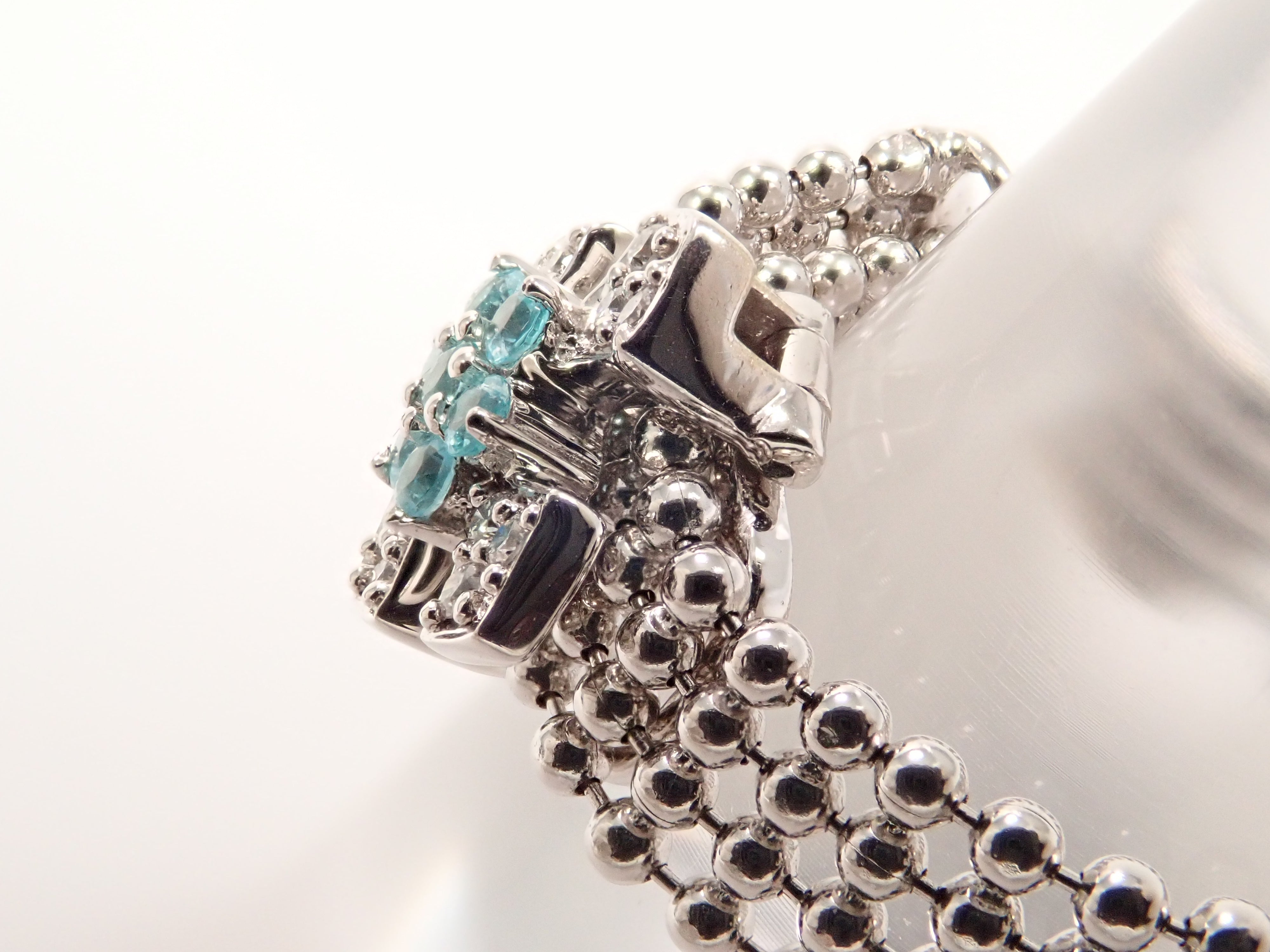 K18WG パライバトルマリン 0.09ct リング