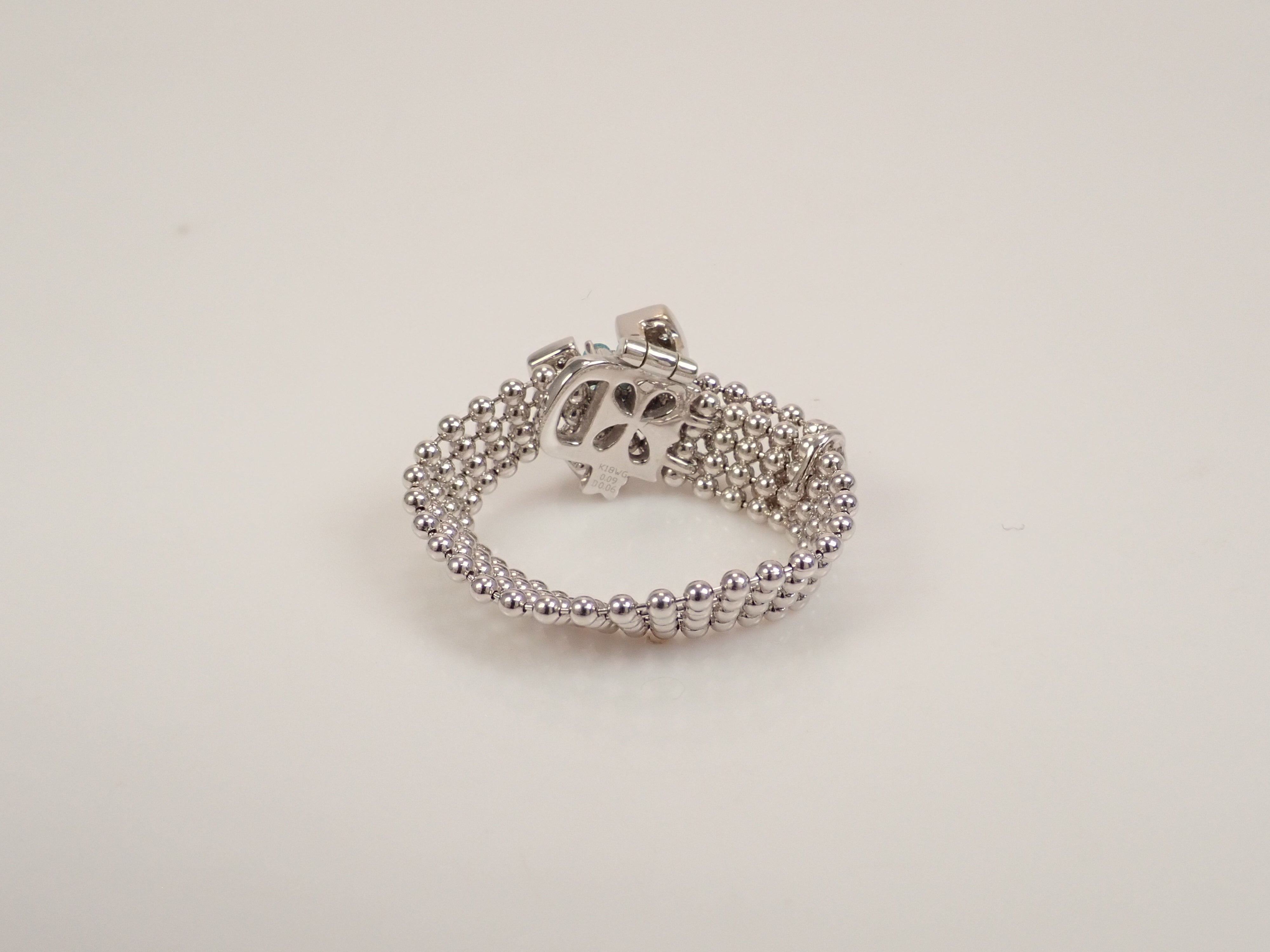 K18WG パライバトルマリン 0.09ct リング