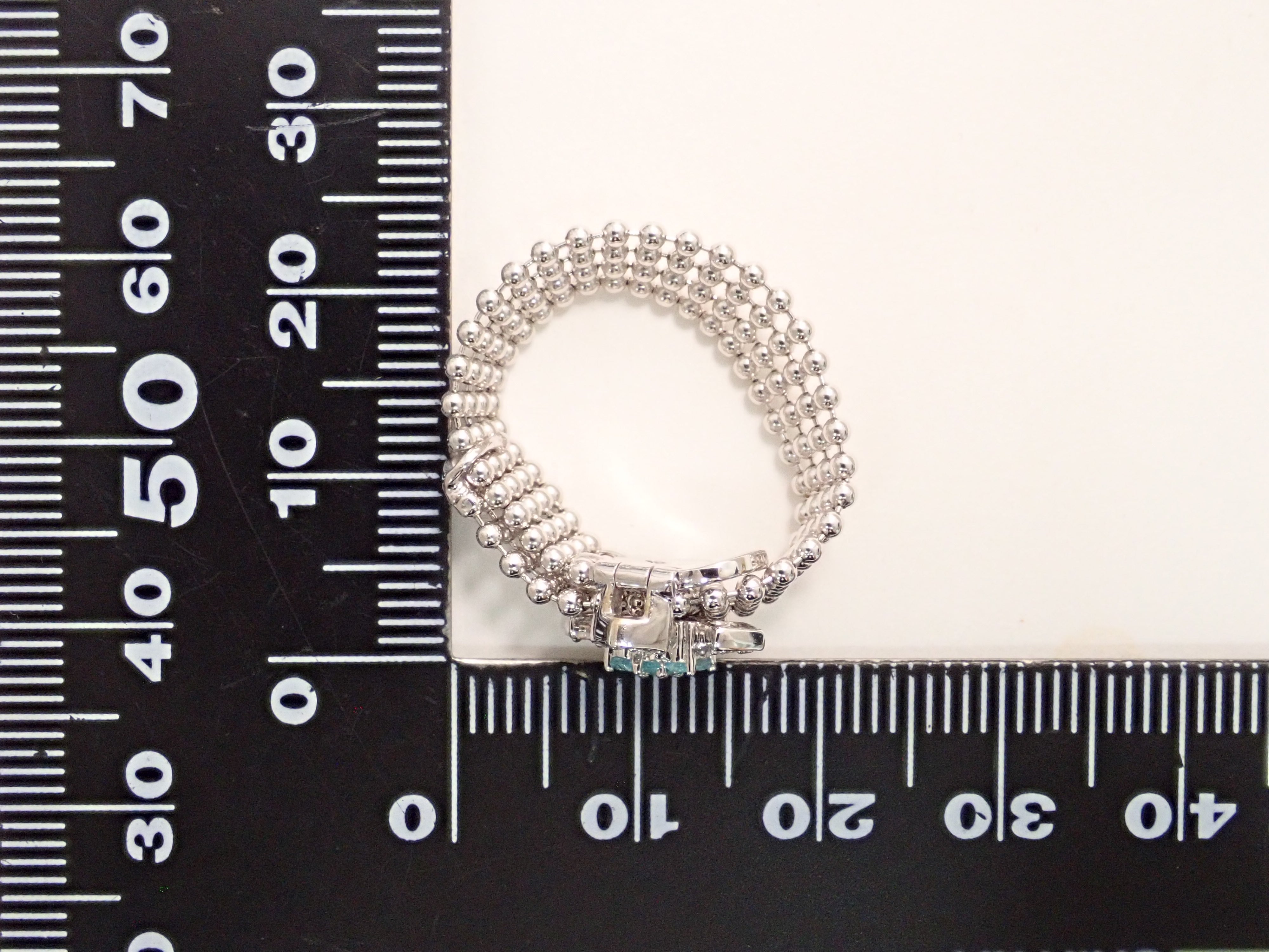 K18WG パライバトルマリン 0.09ct リング