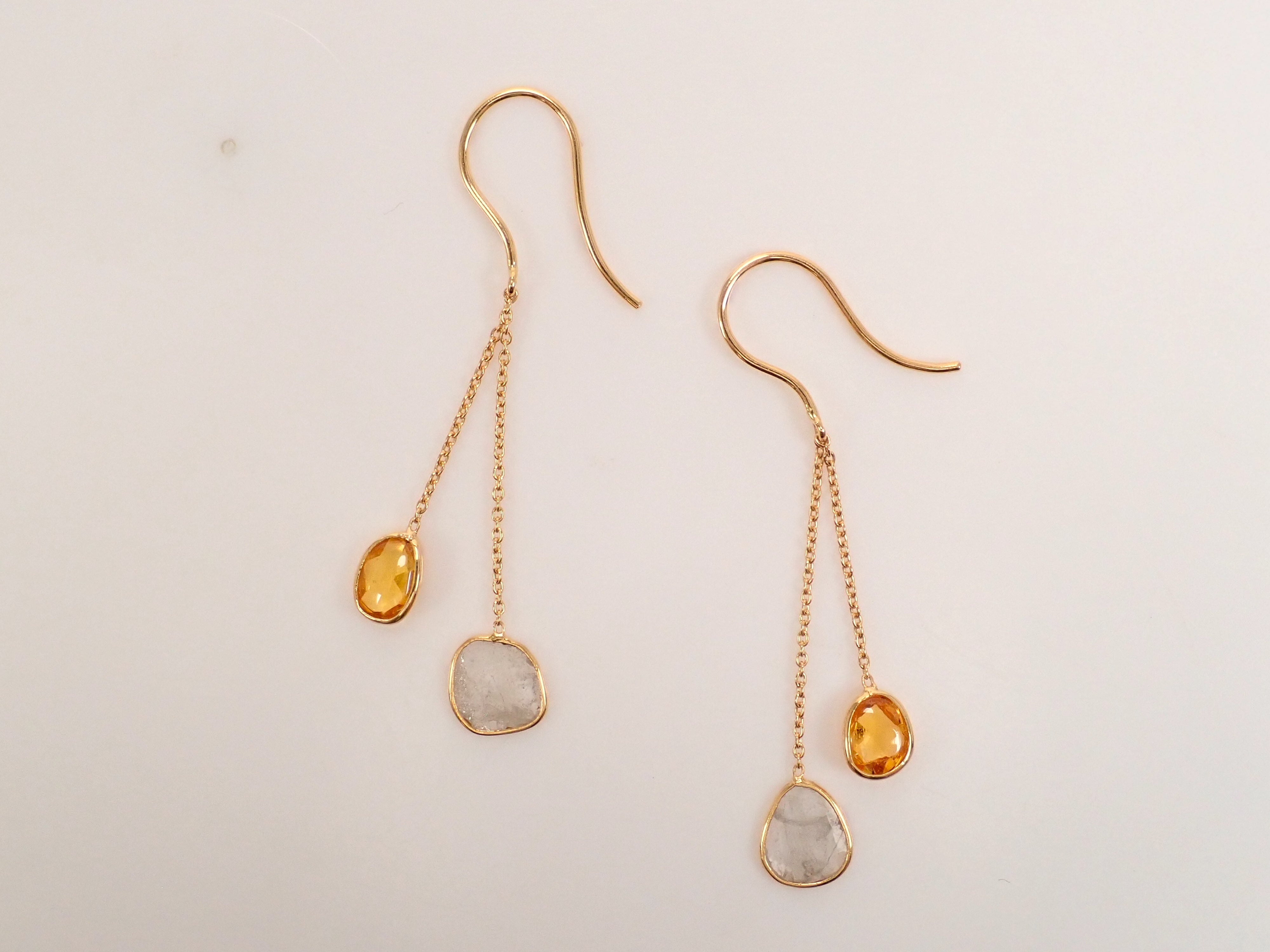 [22602662 Featured] Colorful Diamond Earrings