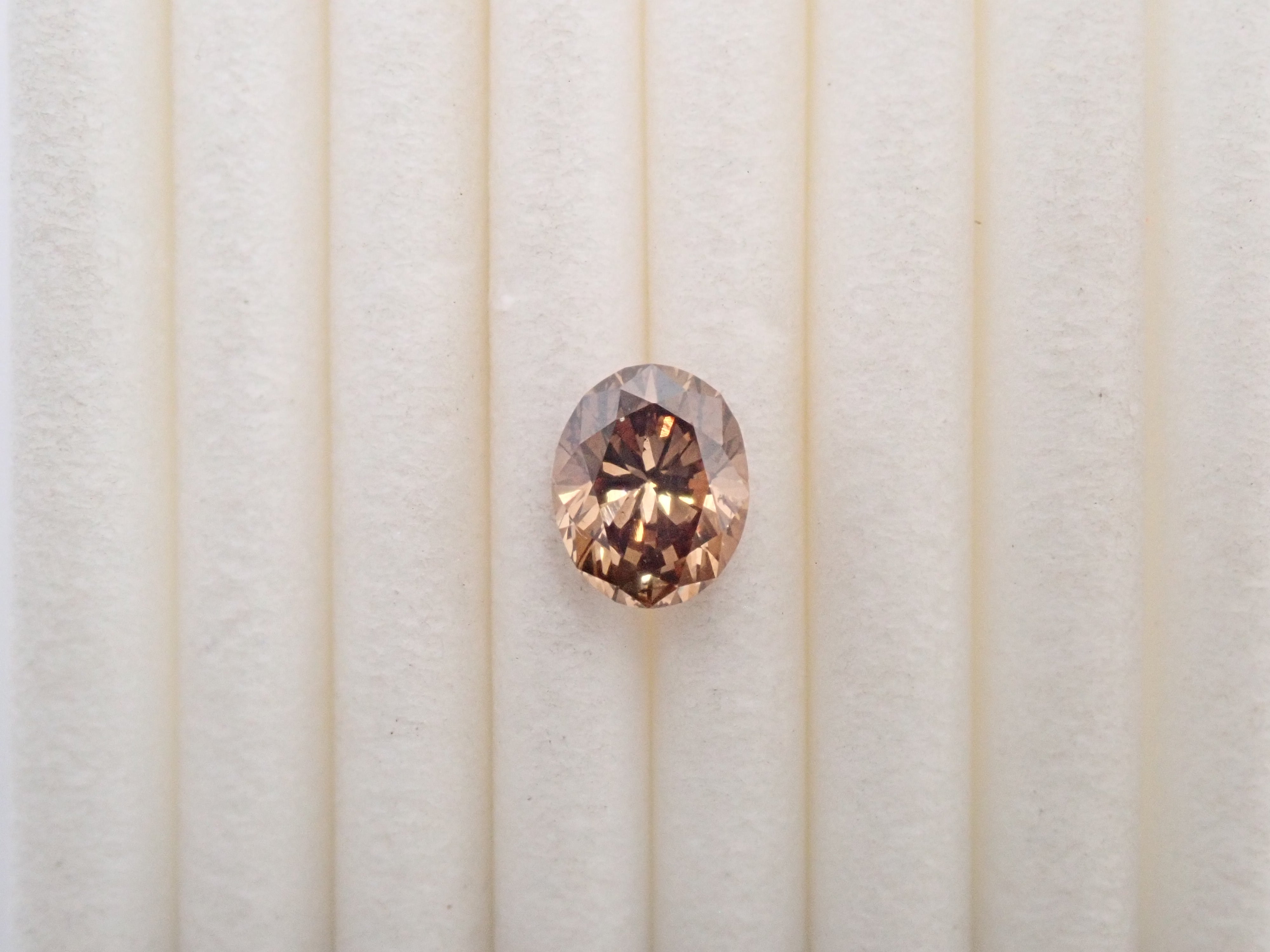 【7/18 22時販売】ブラウンダイヤモンド 0.778ctルース(FANCY BROWN, SI1)　