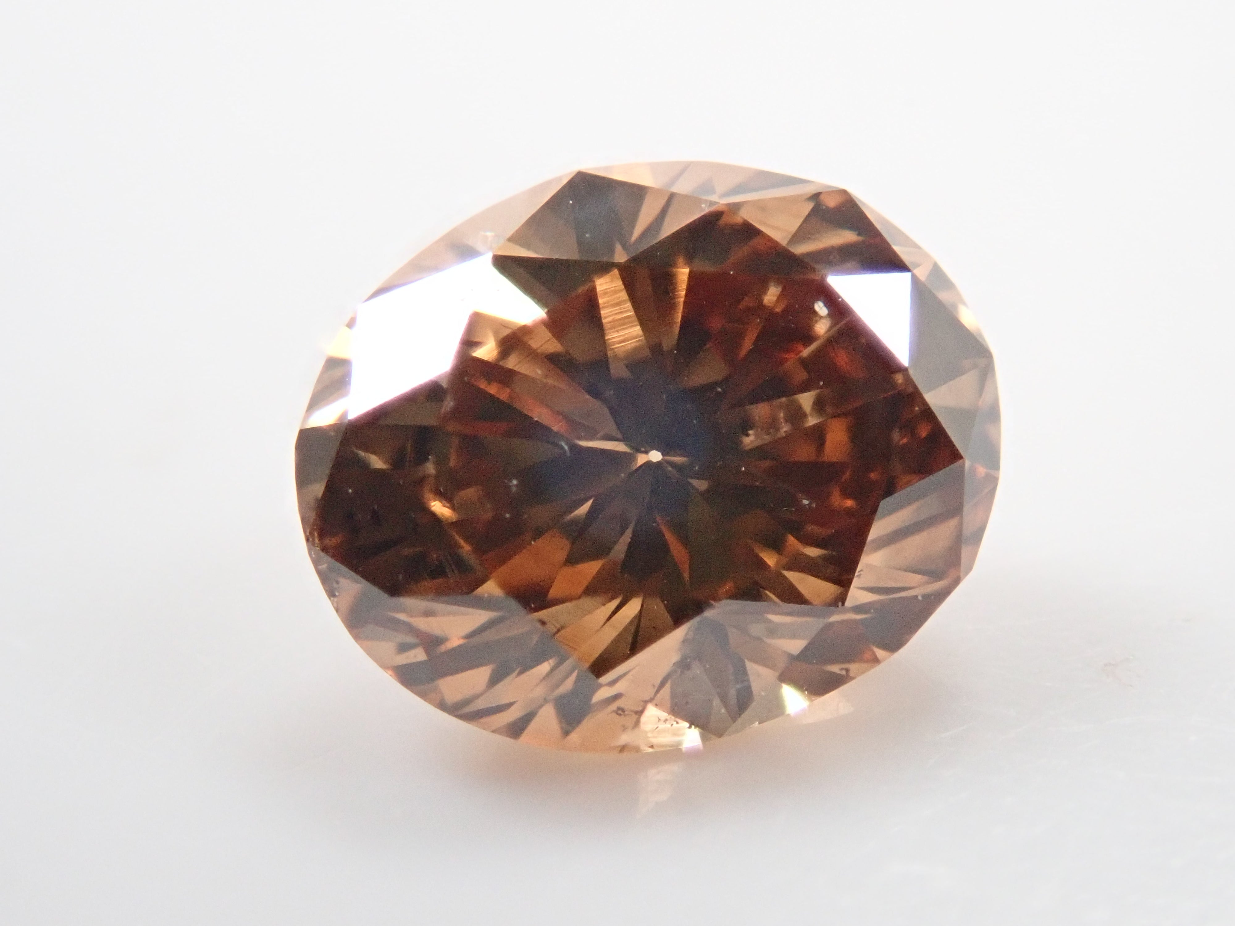 【7/18 22時販売】ブラウンダイヤモンド 0.778ctルース(FANCY BROWN, SI1)　