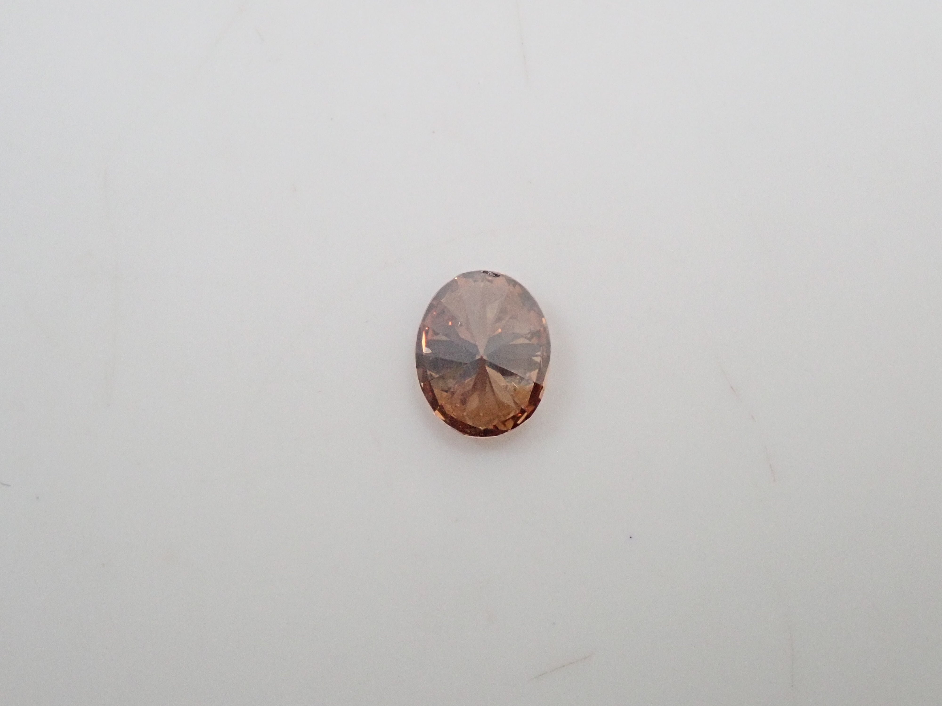 【7/18 22時販売】ブラウンダイヤモンド 0.778ctルース(FANCY BROWN, SI1)　
