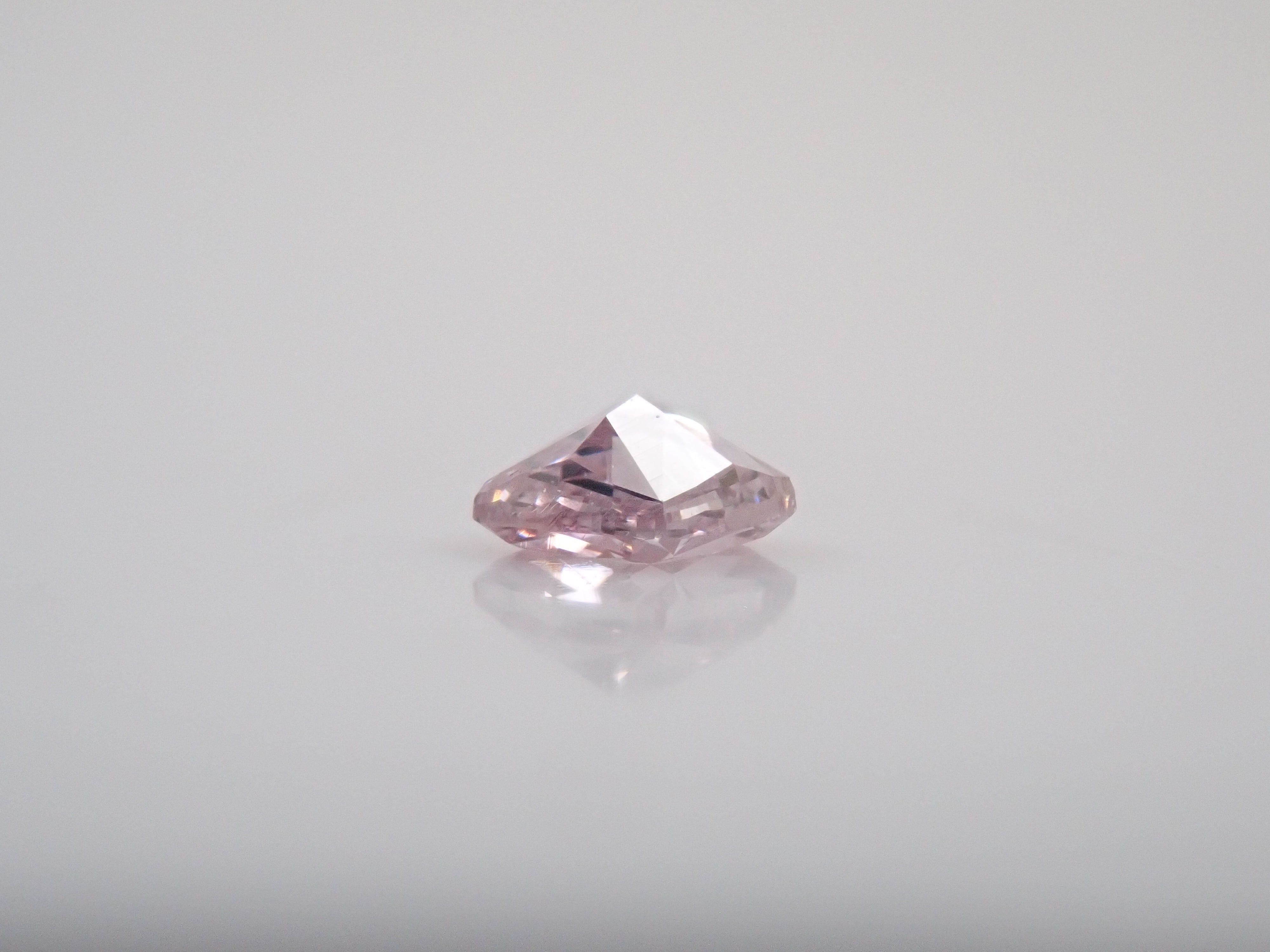 【7/18 22時販売】ピンクダイヤモンド 0.075ctルース(FANCY PURPLE PINK, SI1)