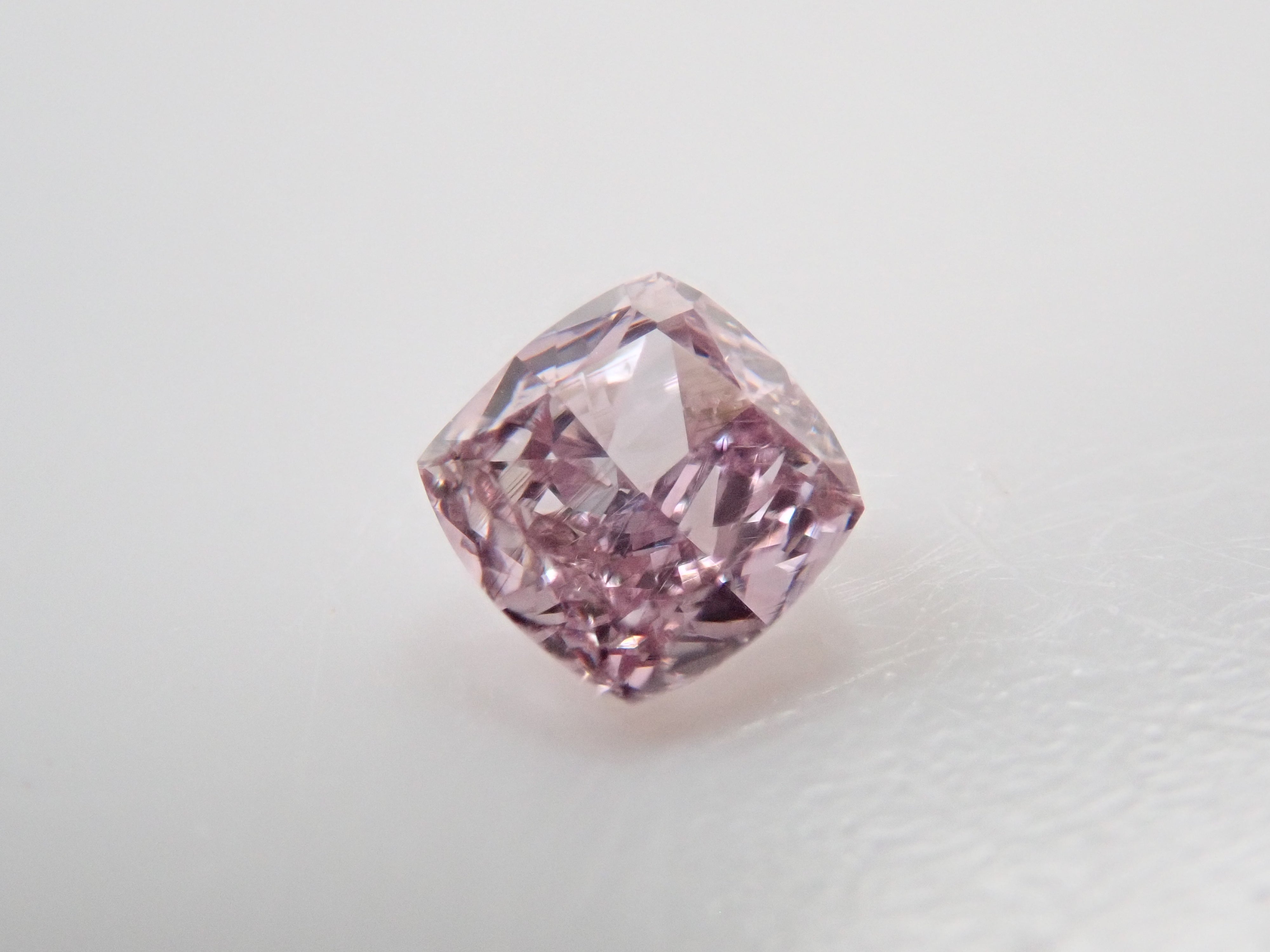 【7/18 22時販売】ピンクダイヤモンド 0.075ctルース(FANCY PURPLE PINK, SI1)