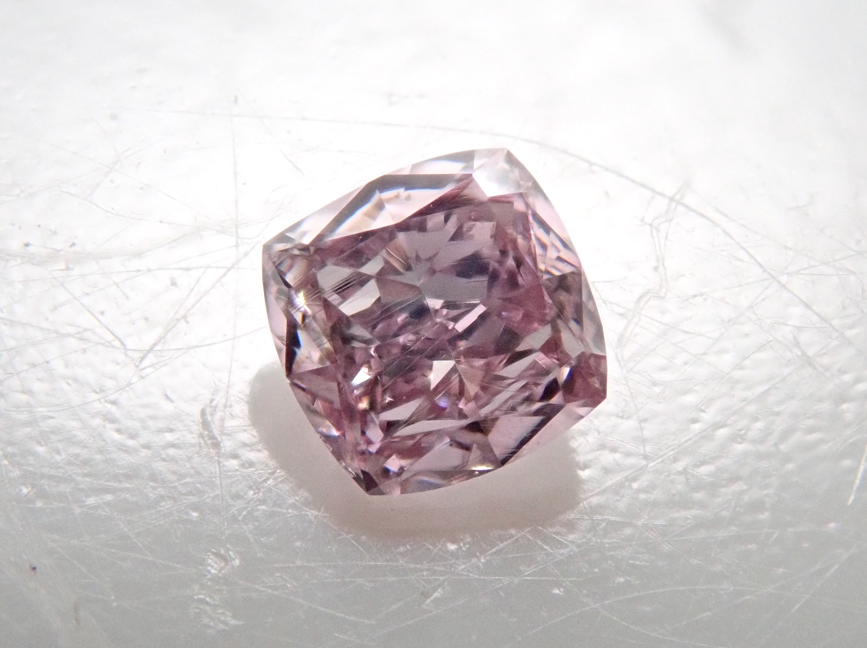 ピンクダイヤモンド 0.075ctルース(FANCY PURPLE PINK, SI1)