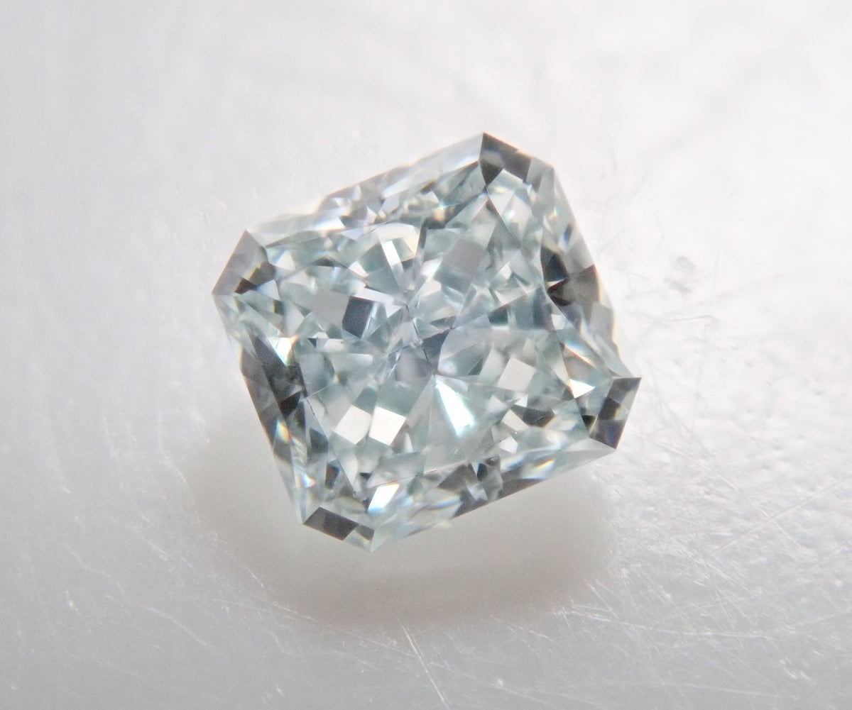 [9/14 (Mon) 10:00 AM Deadline: Lottery Sale_05] Blue Diamond 0.064ct Loose Stone (FANCY LIGHT GREEN BLUE, VS-1)