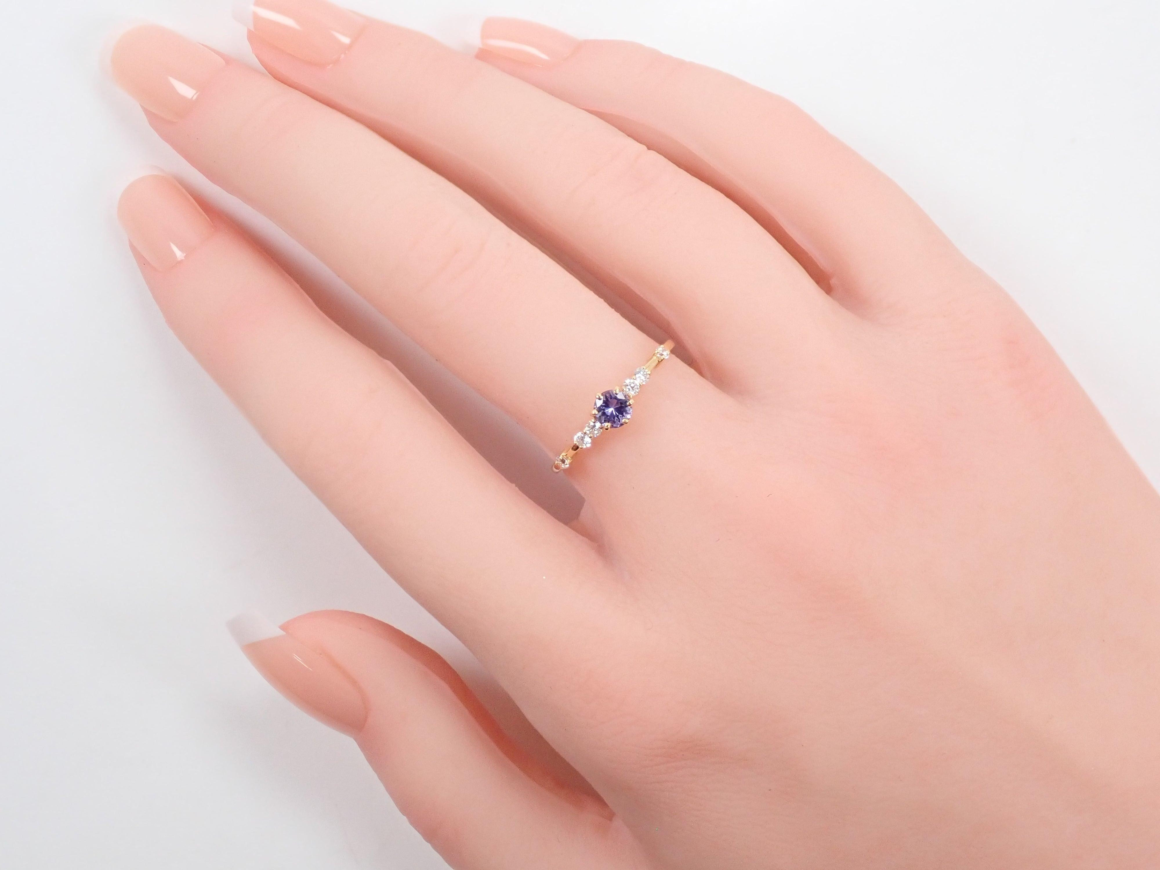 K18 タンザナイト 0.25ct リング