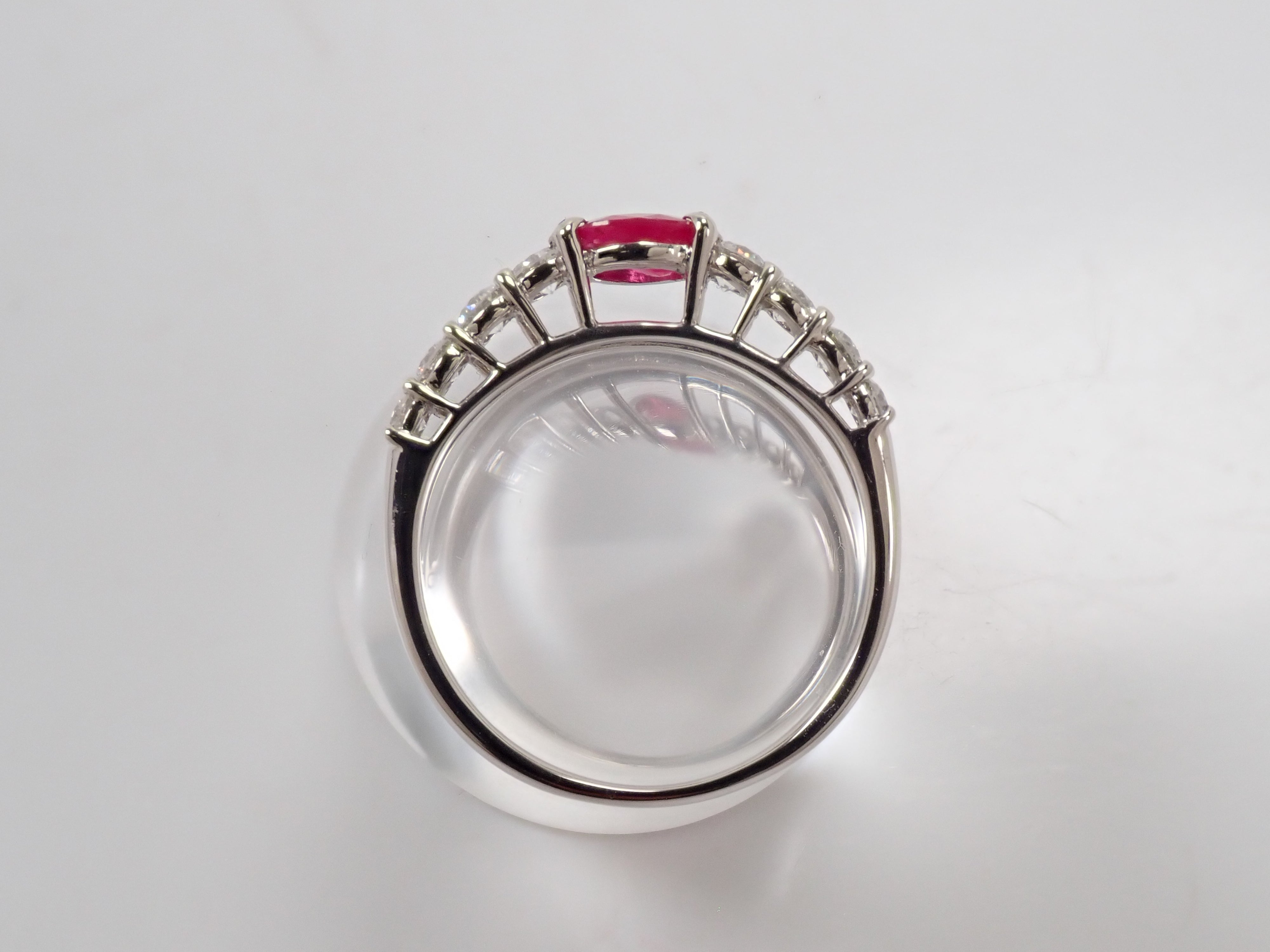 Pt900 ルビー 0.58ct リング