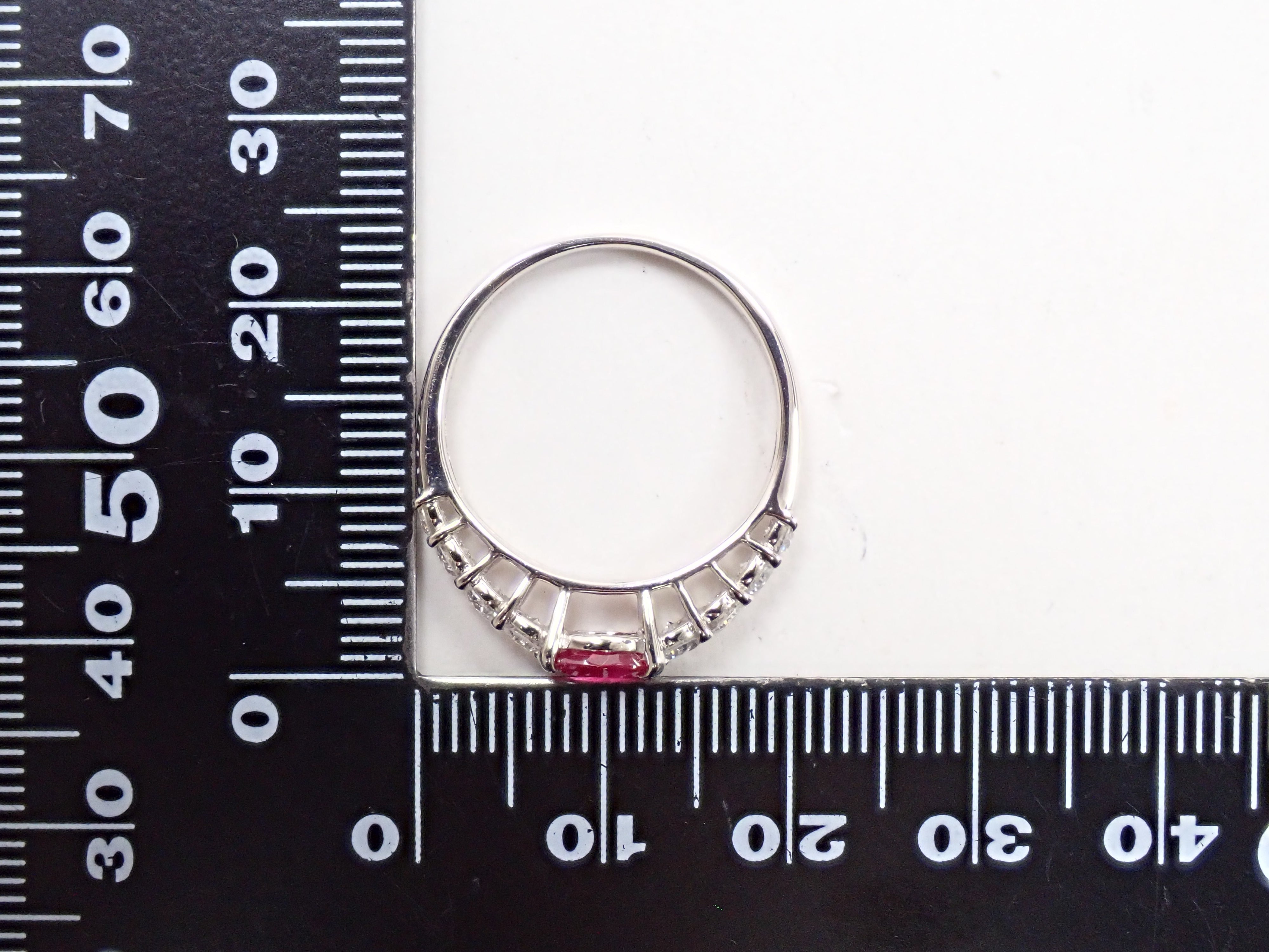 Pt900 ルビー 0.58ct リング