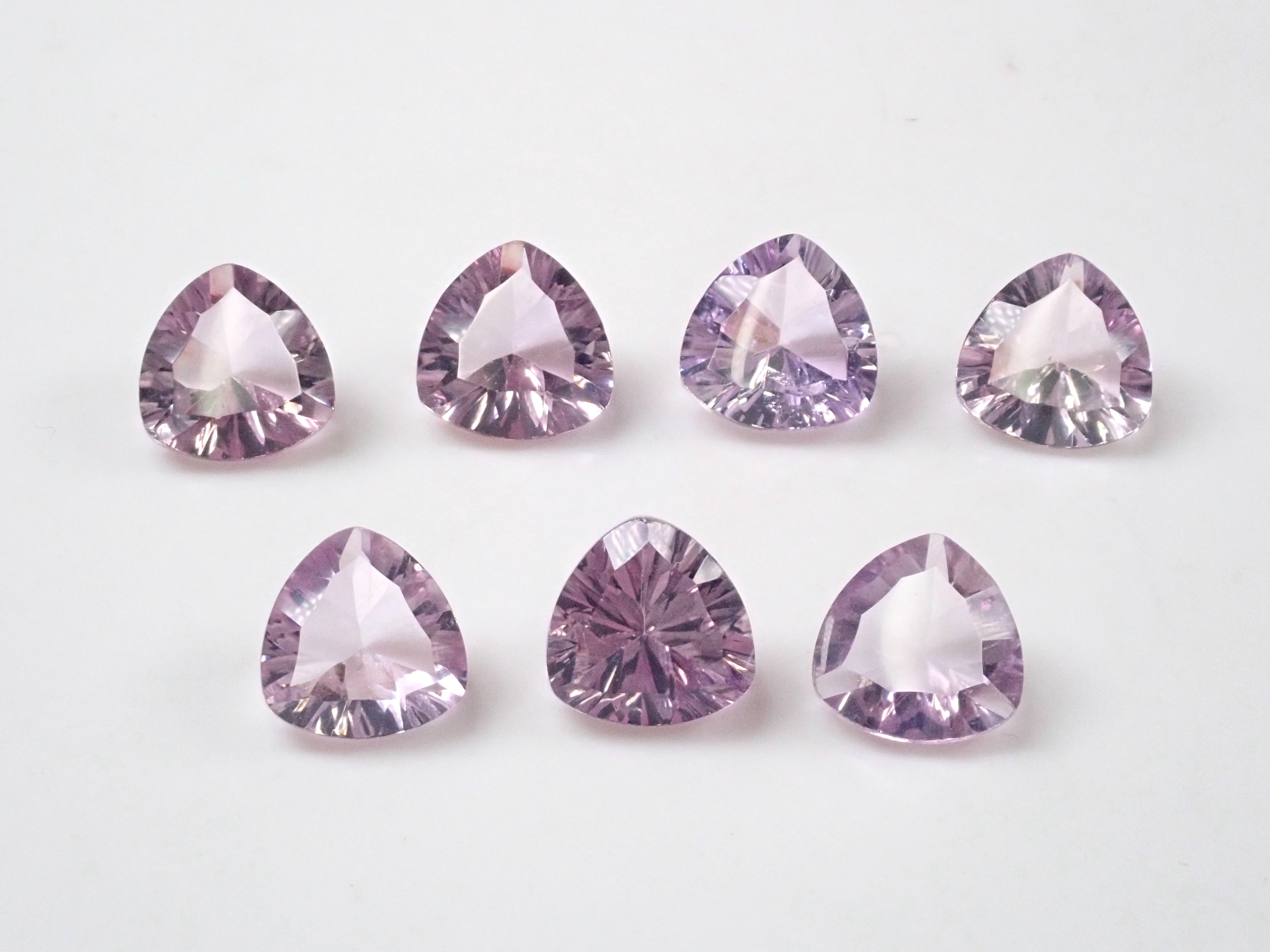 Amethyst 1 stone loose (trilliant x concave cut, 10mm)《Multiple purchase discount available》