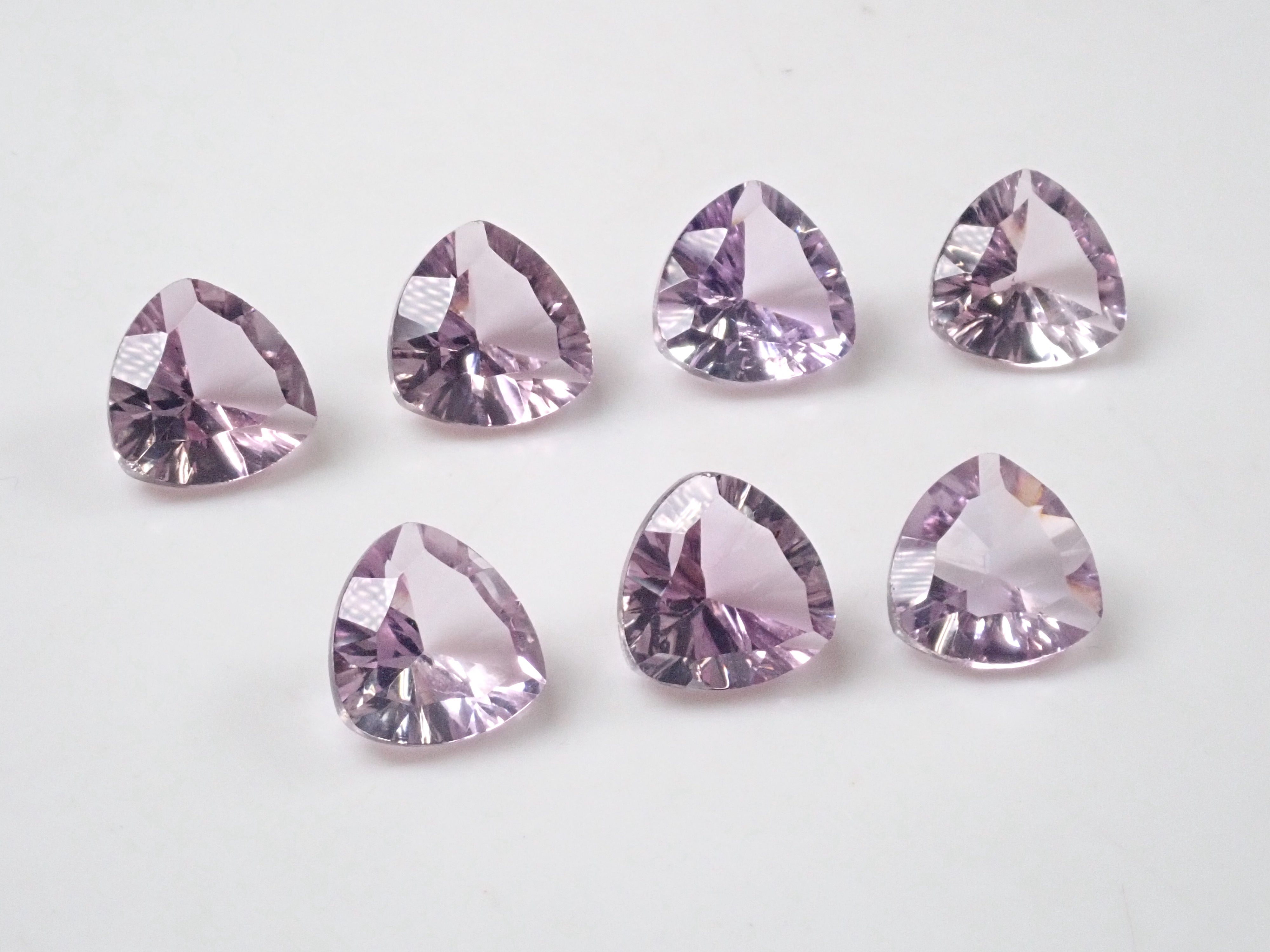 Amethyst 1 stone loose (trilliant x concave cut, 10mm)《Multiple purchase discount available》