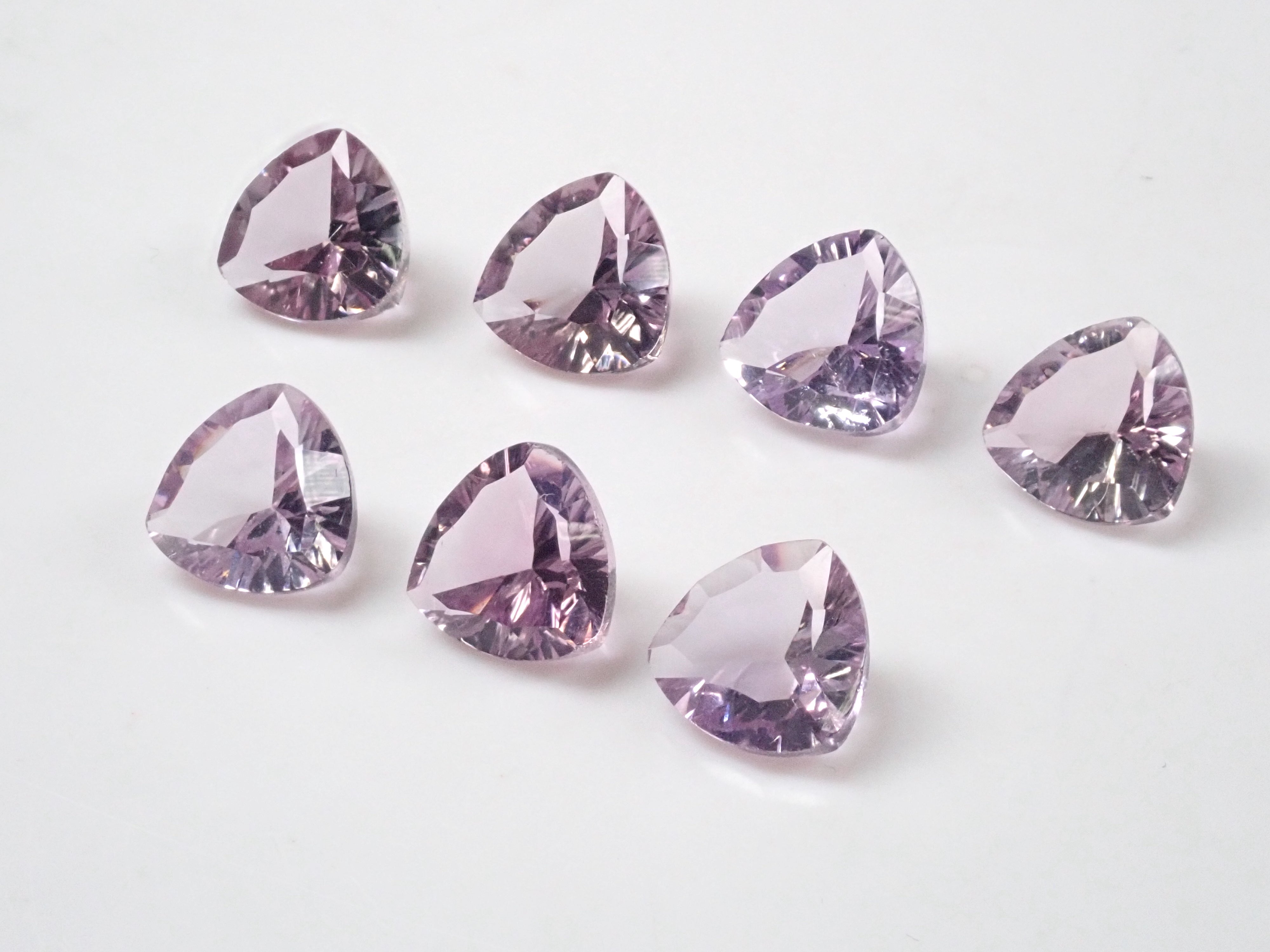 Amethyst 1 stone loose (trilliant x concave cut, 10mm)《Multiple purchase discount available》