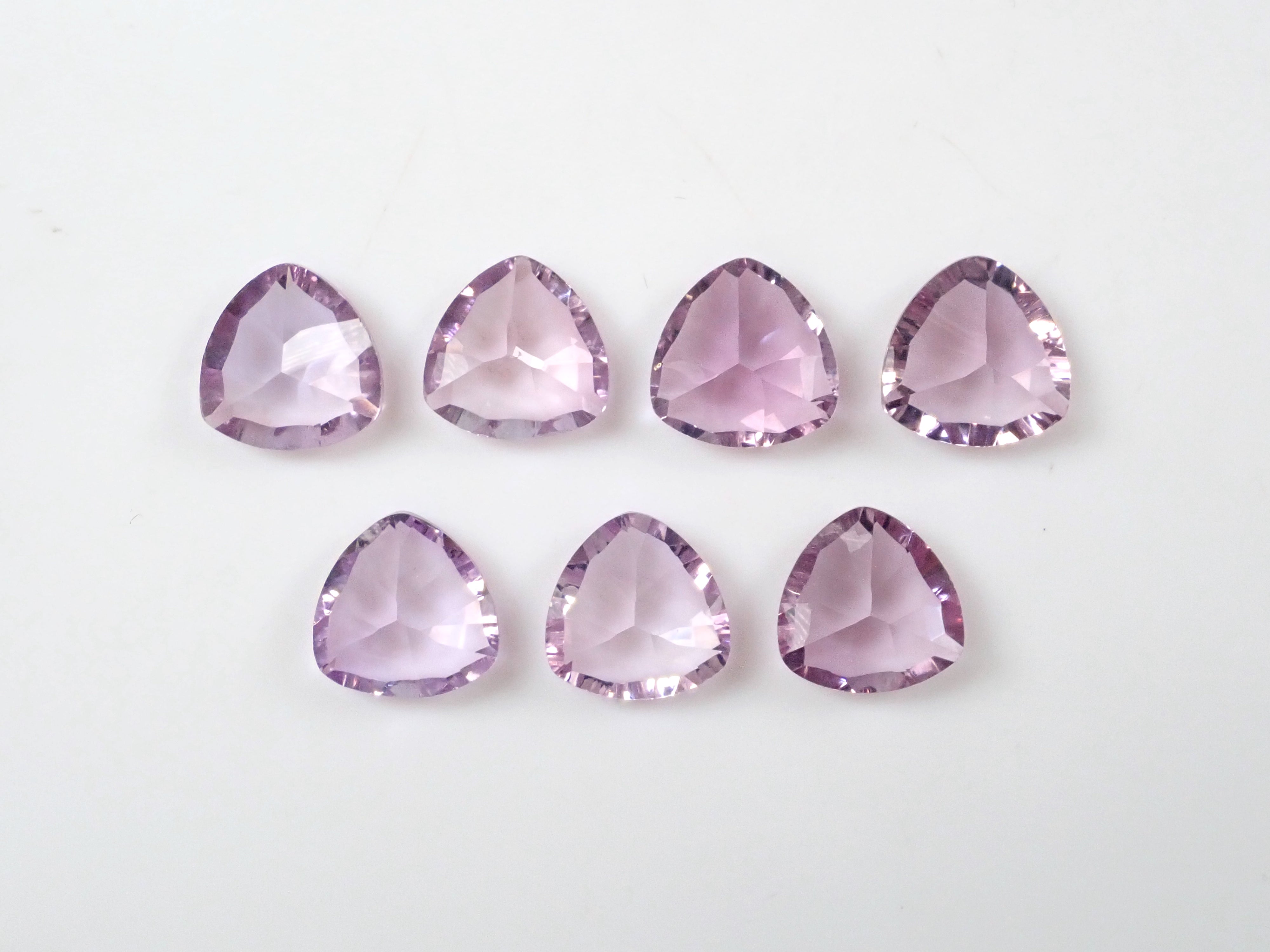 Amethyst 1 stone loose (trilliant x concave cut, 10mm)《Multiple purchase discount available》