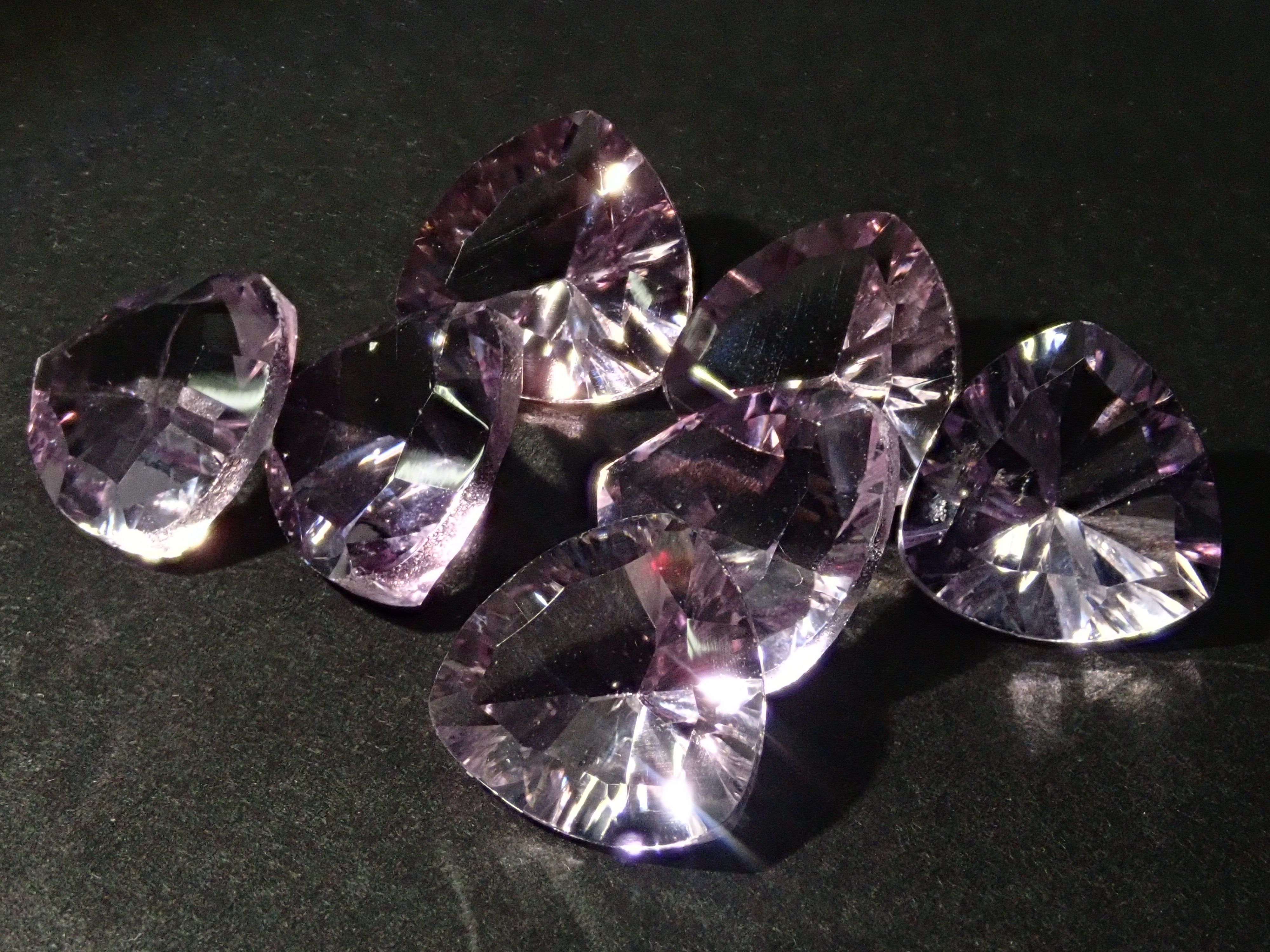 Amethyst 1 stone loose (trilliant x concave cut, 10mm)《Multiple purchase discount available》